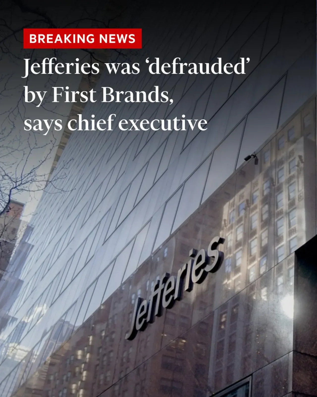 Jefferies CEO'su Handler, First Brands Group İflasında Dolandırıldıklarını Açıkladı Jefferies CEO'su Handler, First Brands Group İflasında Dolandırıldıklarını Açıkladı
