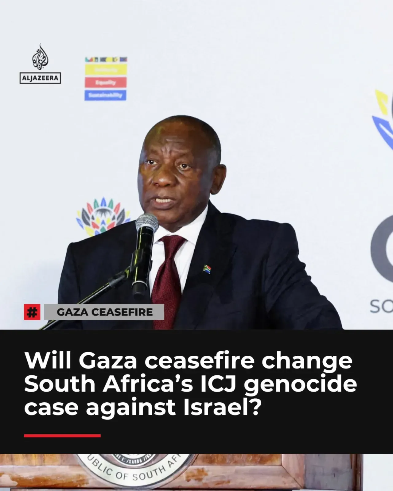 Güney Afrika, Gazze'deki Ateşkese Rağmen İsrail Liderlerini Sorumlu Tutma Mücadelesini Sürdürecek Güney Afrika, Gazze'deki Ateşkese Rağmen İsrail Liderlerini Sorumlu Tutma Mücadelesini Sürdürecek