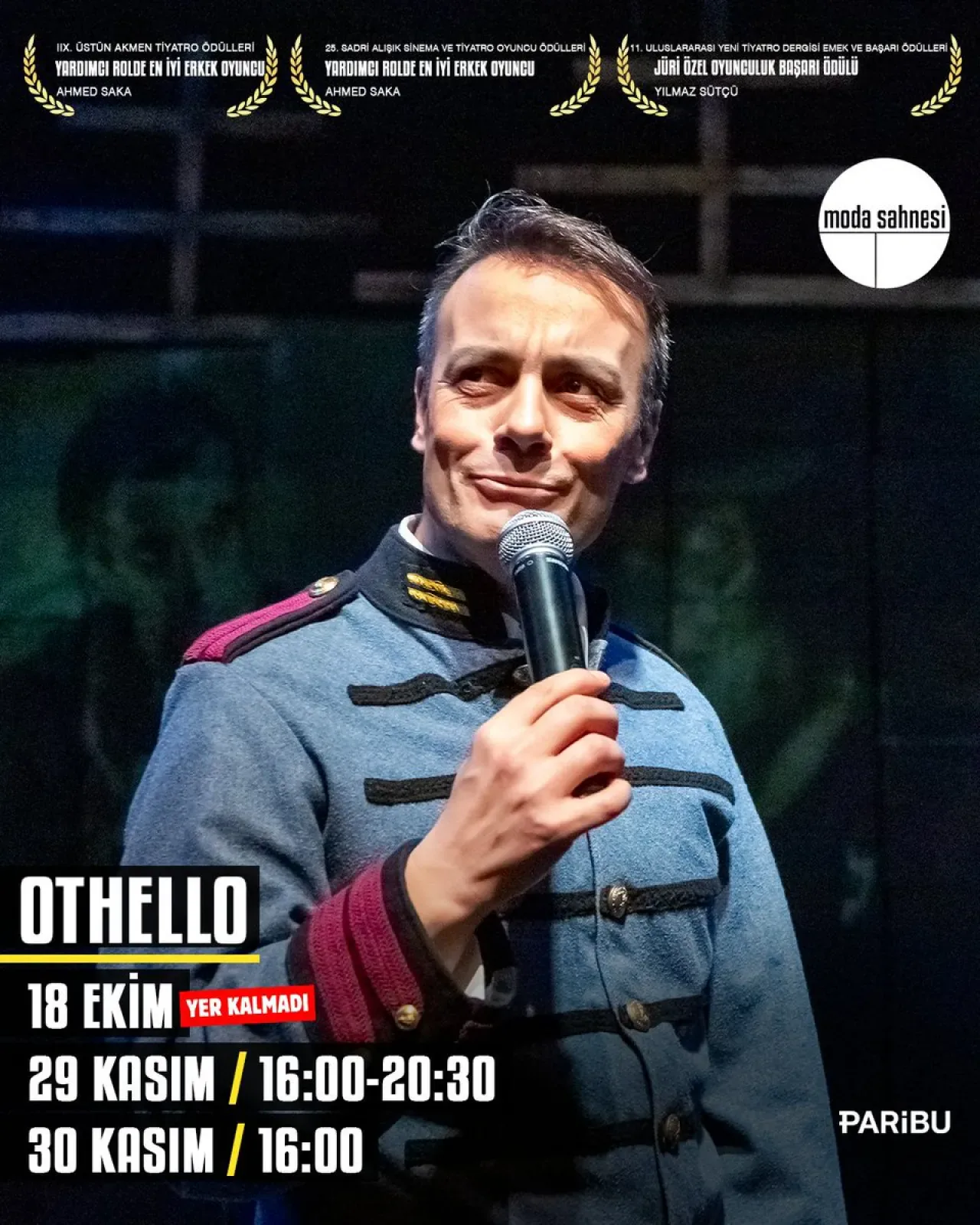 Caner Cindoruk'un Othello'su Moda Sahnesi'nde Prömiyer Yapıyor Caner Cindoruk'un Othello'su Moda Sahnesi'nde Prömiyer Yapıyor