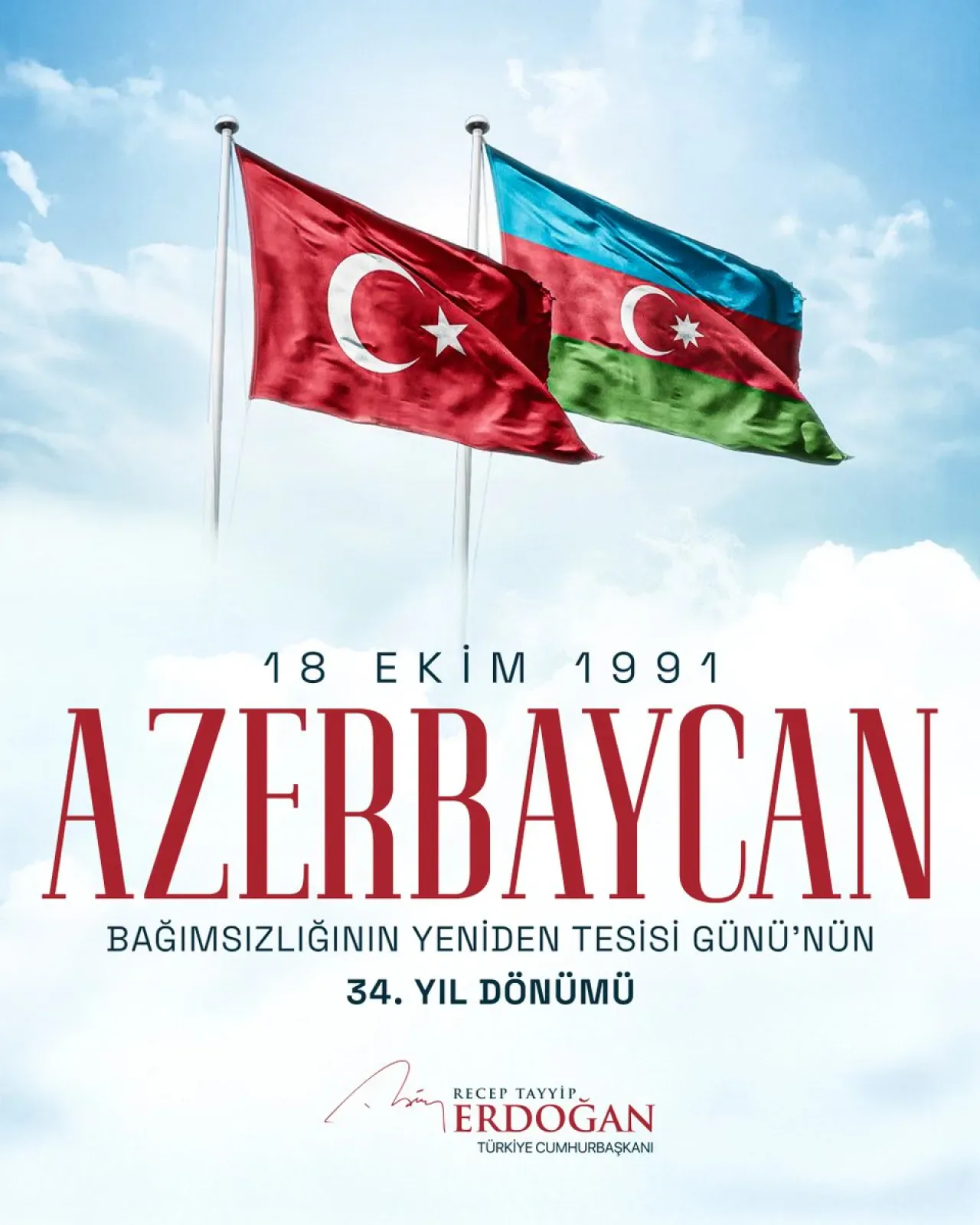 Cumhurbaşkanı Erdoğan, Azerbaycan'ın Bağımsızlık Günü'nü Kutladı Cumhurbaşkanı Erdoğan, Azerbaycan'ın Bağımsızlık Günü'nü Kutladı
