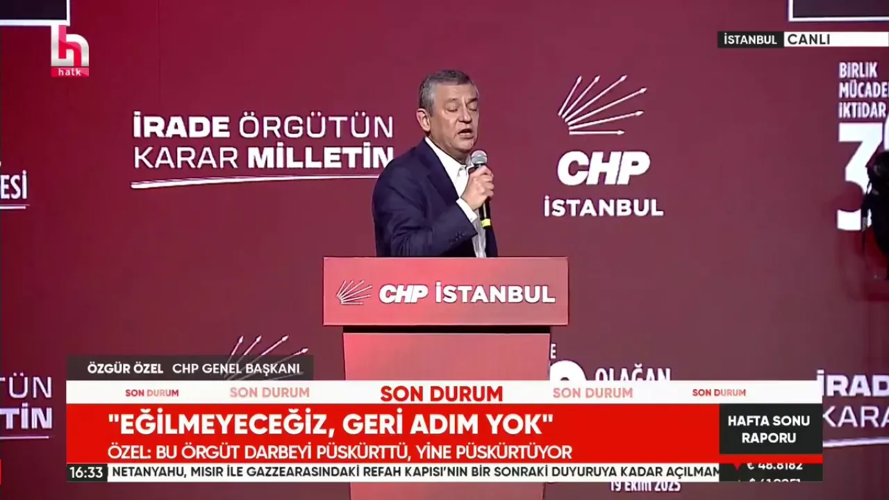 Özgür Özel'den Siyasi İktidara Sert Sözler: "Kötülüğe Teslim Olmayacağız" Özgür Özel'den Siyasi İktidara Sert Sözler: "Kötülüğe Teslim Olmayacağız"