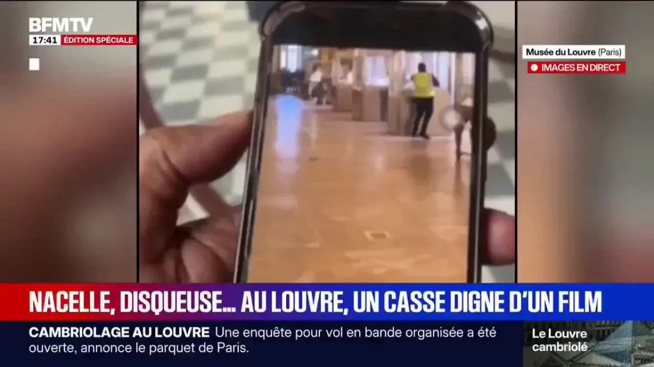 Louvre Müzesi'nde Dehşet: Soygun Anının Görüntüleri Yayınlandı Louvre Müzesi'nde Dehşet: Soygun Anının Görüntüleri Yayınlandı