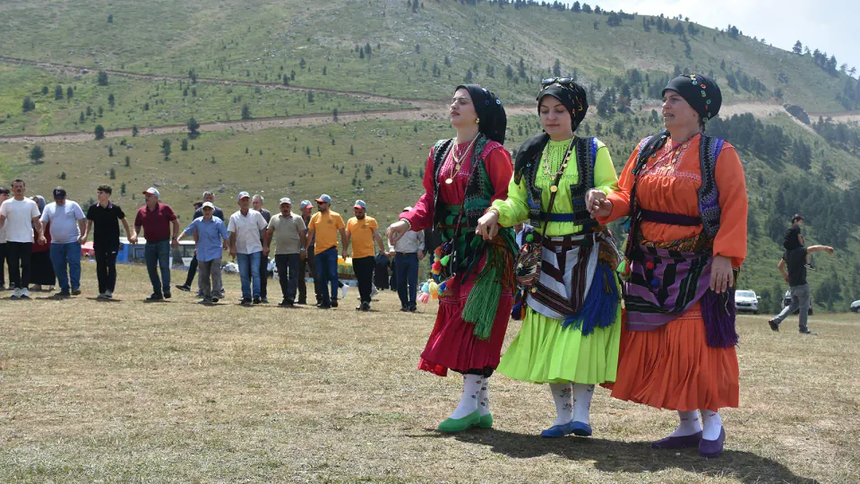 Gümüşhane'de geleneksel yayla göçü başladı: Renkli süsler ve kemençe eşliğinde yolculuk görseli