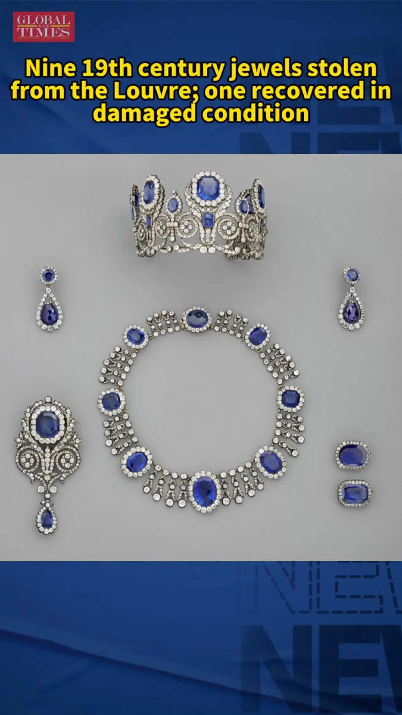 Louvre Müzesi'nden Değerli 19. Yüzyıl Kraliyet Mücevherleri Çalındı Louvre Müzesi'nden Değerli 19. Yüzyıl Kraliyet Mücevherleri Çalındı