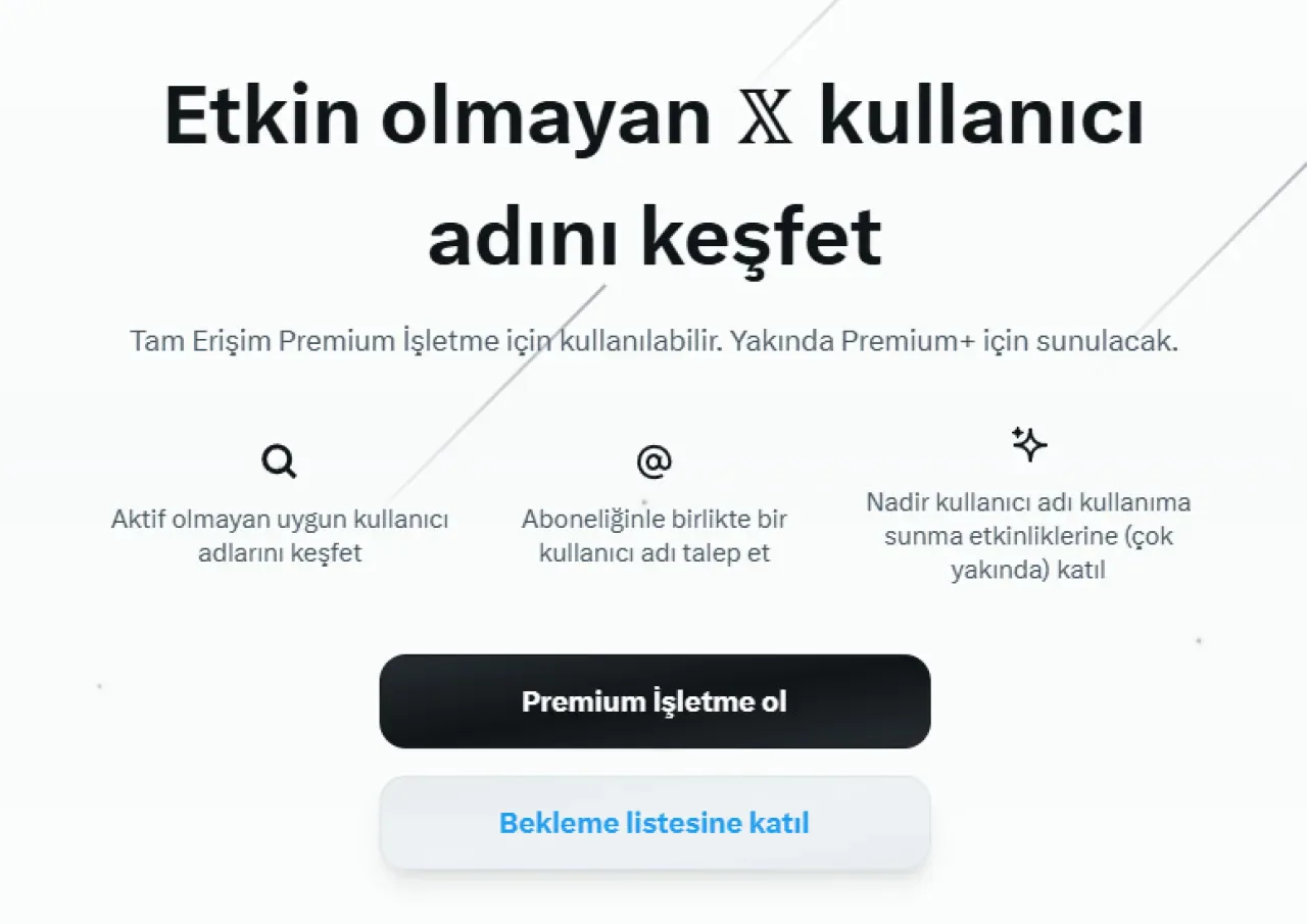 X Platformu Kullanıcı Adlarını Açık Artırmayla Satışa Çıkarıyor X Platformu Kullanıcı Adlarını Açık Artırmayla Satışa Çıkarıyor
