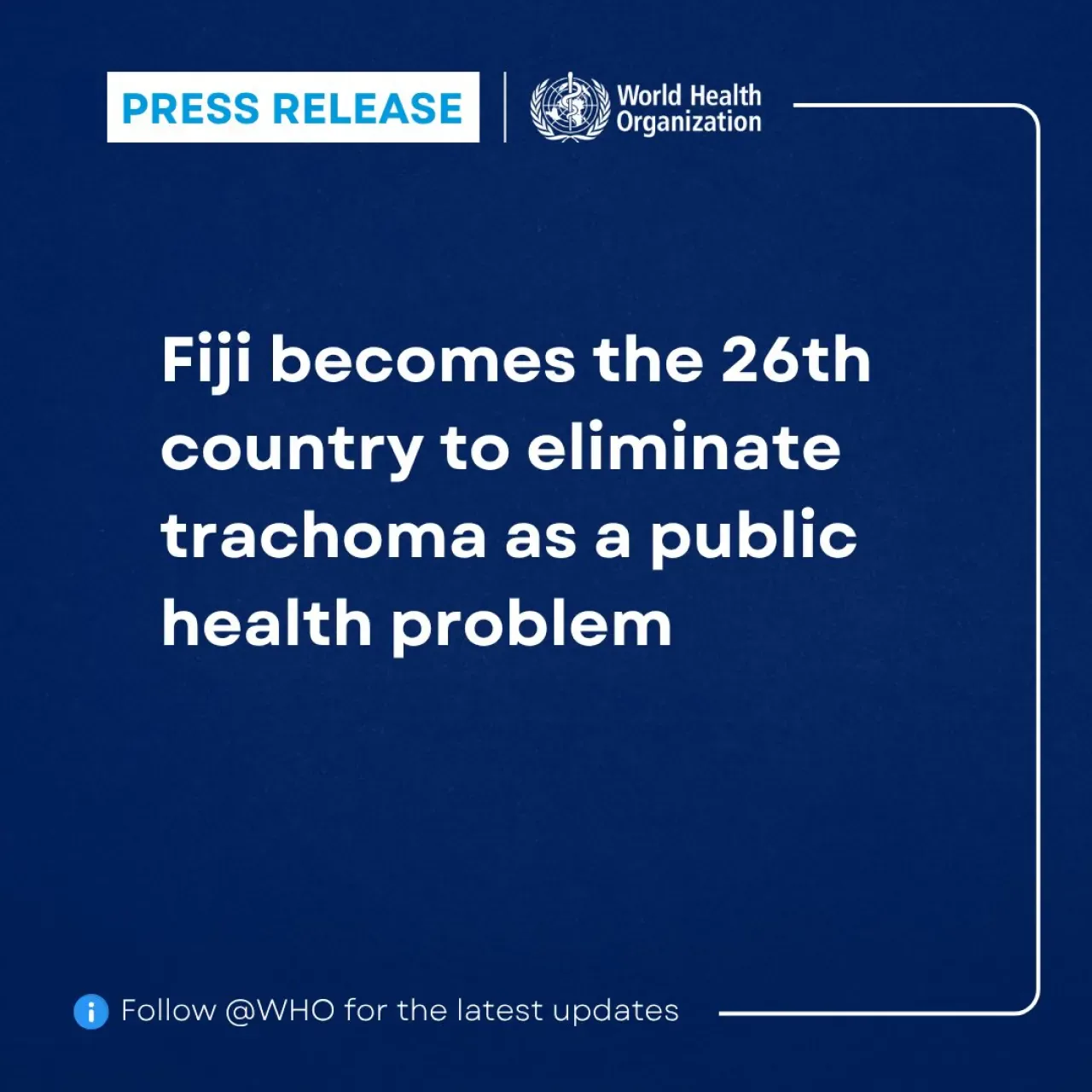 Fiji, Trahom Hastalığını Halk Sağlığı Sorunu Olmaktan Çıkarmayı Başardı Fiji, Trahom Hastalığını Halk Sağlığı Sorunu Olmaktan Çıkarmayı Başardı