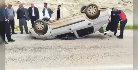 Adıyaman'da Kontrolden Çıkan Otomobil Takla Attı: 1 Yaralı
