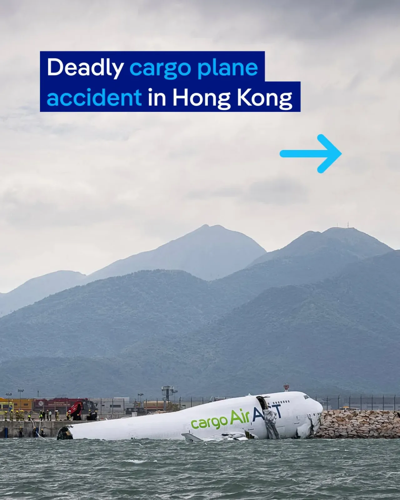 Kargo Uçağı Hong Kong'da Pistten Çıkarak Denize Uçtu: 2 Kişi Hayatını Kaybetti Kargo Uçağı Hong Kong'da Pistten Çıkarak Denize Uçtu: 2 Kişi Hayatını Kaybetti