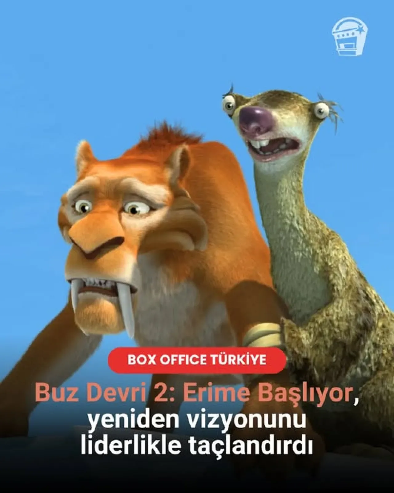 Buz Devri 2: Erime Başlıyor, Yeniden Vizyonda Gişe Zirvesine Yerleşti Buz Devri 2: Erime Başlıyor, Yeniden Vizyonda Gişe Zirvesine Yerleşti