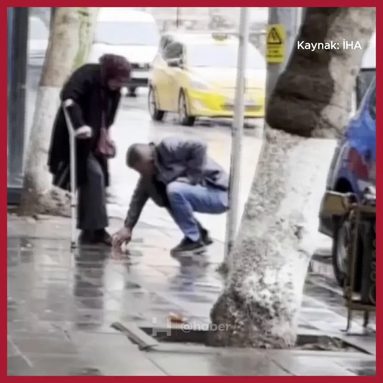 Amasya'da Annenin Ayakkabısını Temizleyen Vatandaş Örnek Oldu Amasya'da Annenin Ayakkabısını Temizleyen Vatandaş Örnek Oldu