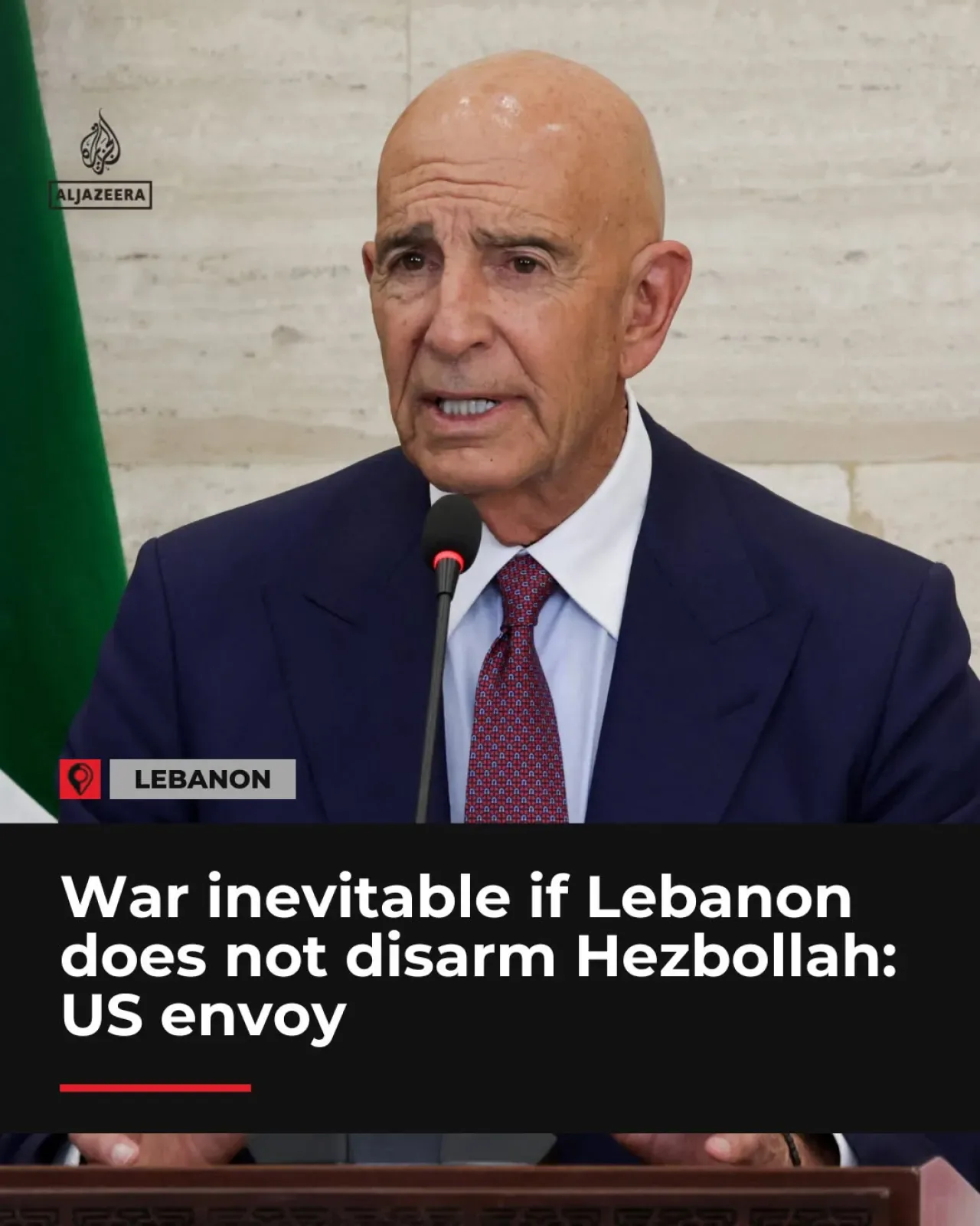 ABD Büyükelçisi Barrack'tan Lübnan'a Hezbollah Uyarısı: Silahsızlanın ya da Yeni Bir İsrail Saldırısıyla Karşı Karşıya Kalın ABD Büyükelçisi Barrack'tan Lübnan'a Hezbollah Uyarısı: Silahsızlanın ya da Yeni Bir İsrail Saldırısıyla Karşı Karşıya Kalın