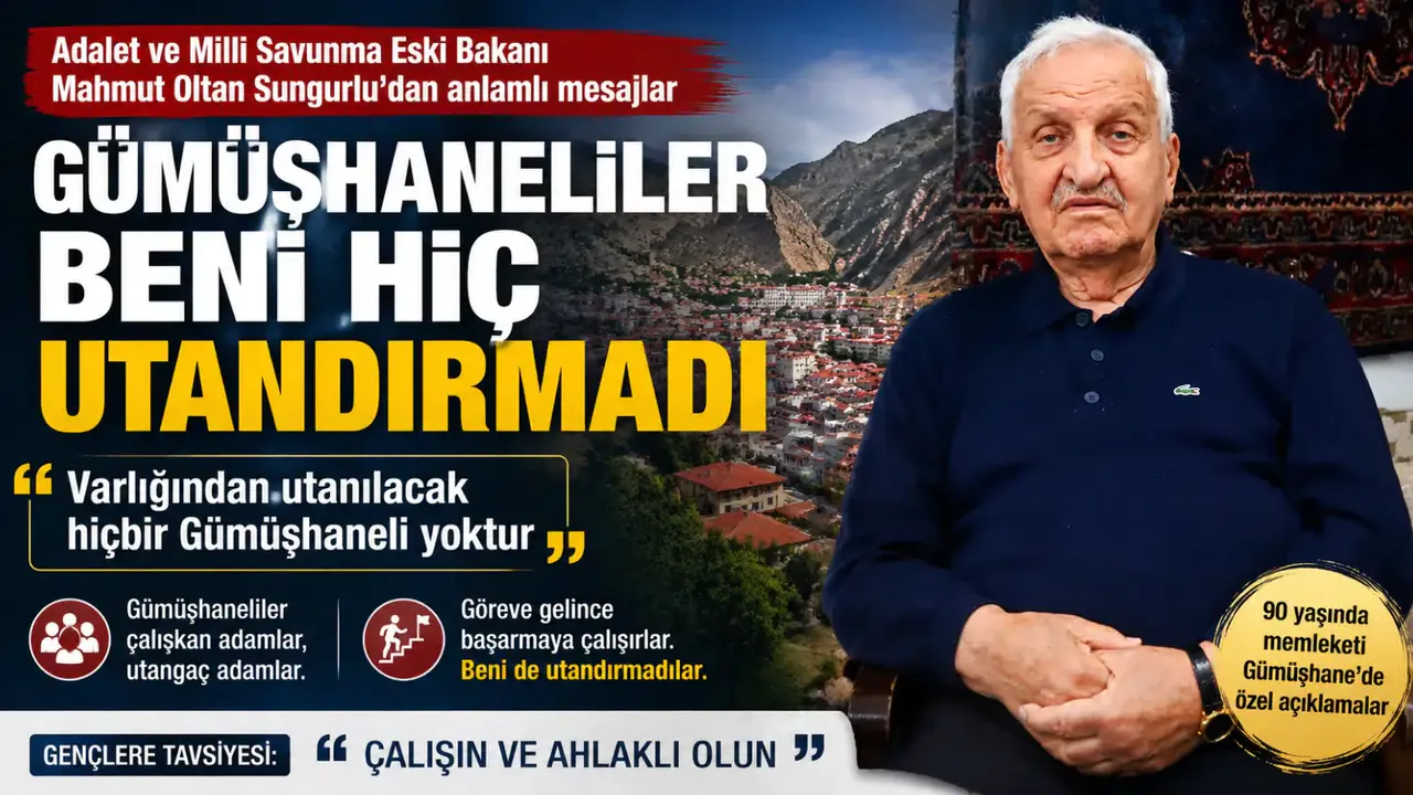 Eski Bakan Mahmut Oltan Sungurlu'dan Gençlere 'Altın' Tavsiyeler Eski Bakan Mahmut Oltan Sungurlu'dan Gençlere 'Altın' Tavsiyeler