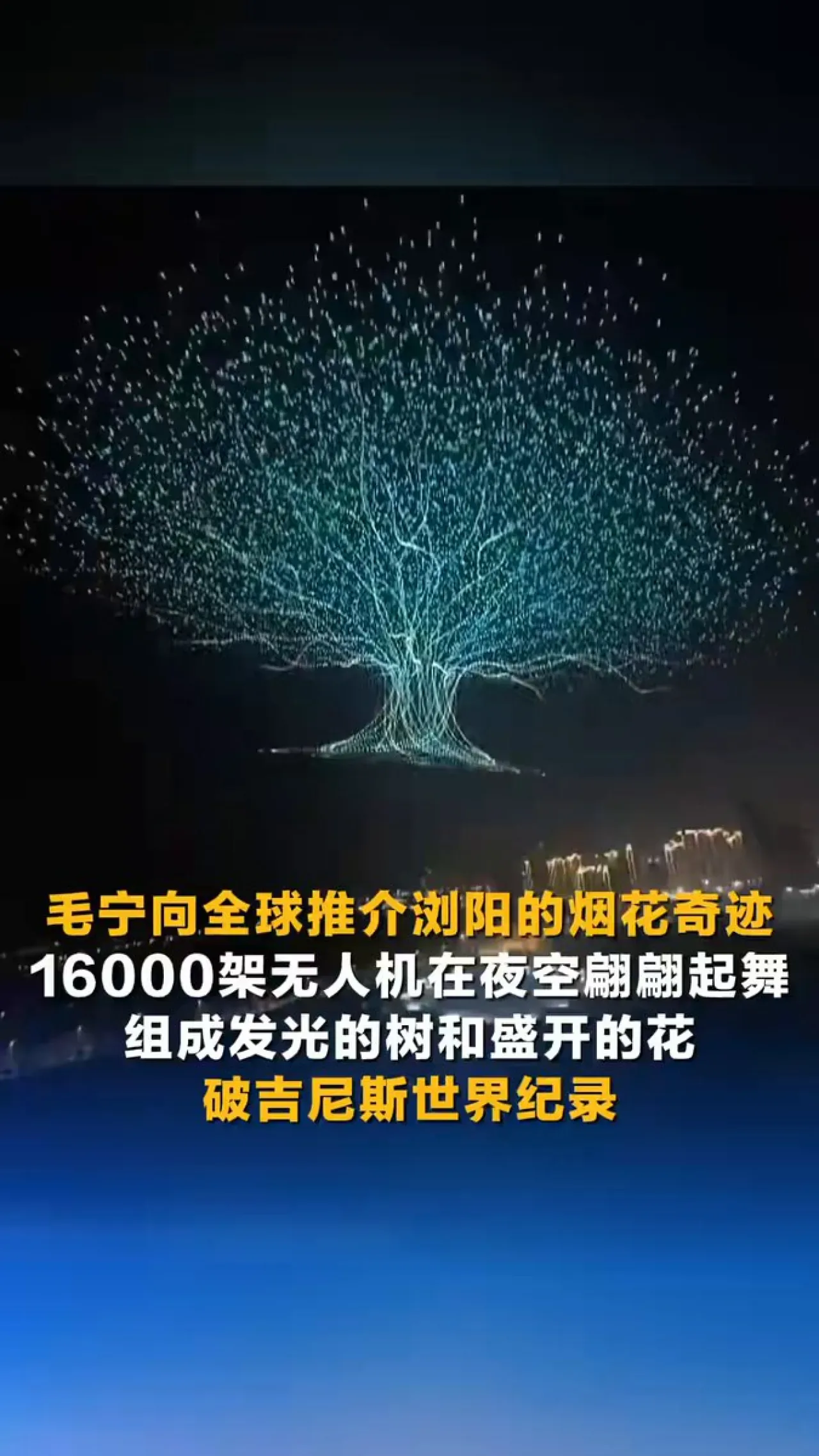 Liuyang Havai Fişekleri, 16 Bin İnsansız Hava Aracı ile Guinness Dünya Rekoru Kırdı Liuyang Havai Fişekleri, 16 Bin İnsansız Hava Aracı ile Guinness Dünya Rekoru Kırdı