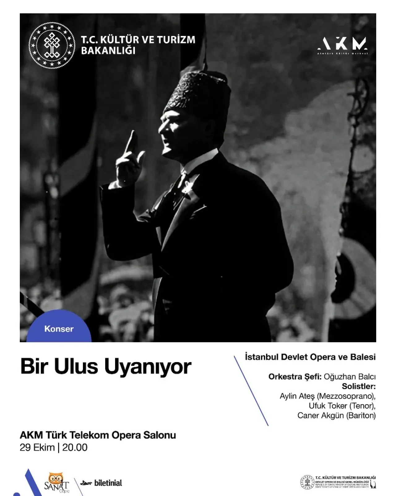 İstanbul Devlet Opera ve Balesi'nden 29 Ekim'de Muhteşem Cumhuriyet Konseri İstanbul Devlet Opera ve Balesi'nden 29 Ekim'de Muhteşem Cumhuriyet Konseri