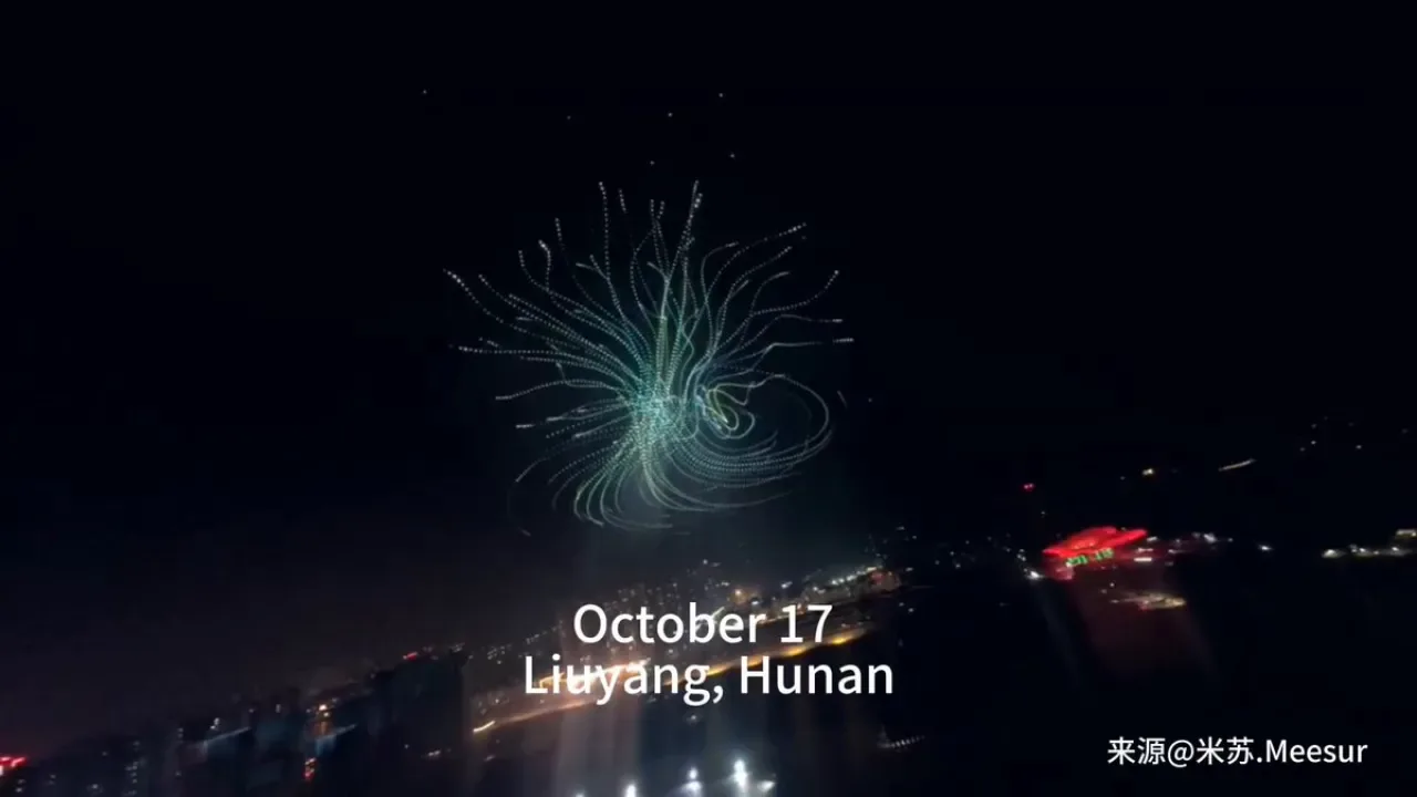 Liuyang, 16.000 İnsansız Hava Aracı ile Guinness Dünya Rekoru Kırdı Liuyang, 16.000 İnsansız Hava Aracı ile Guinness Dünya Rekoru Kırdı