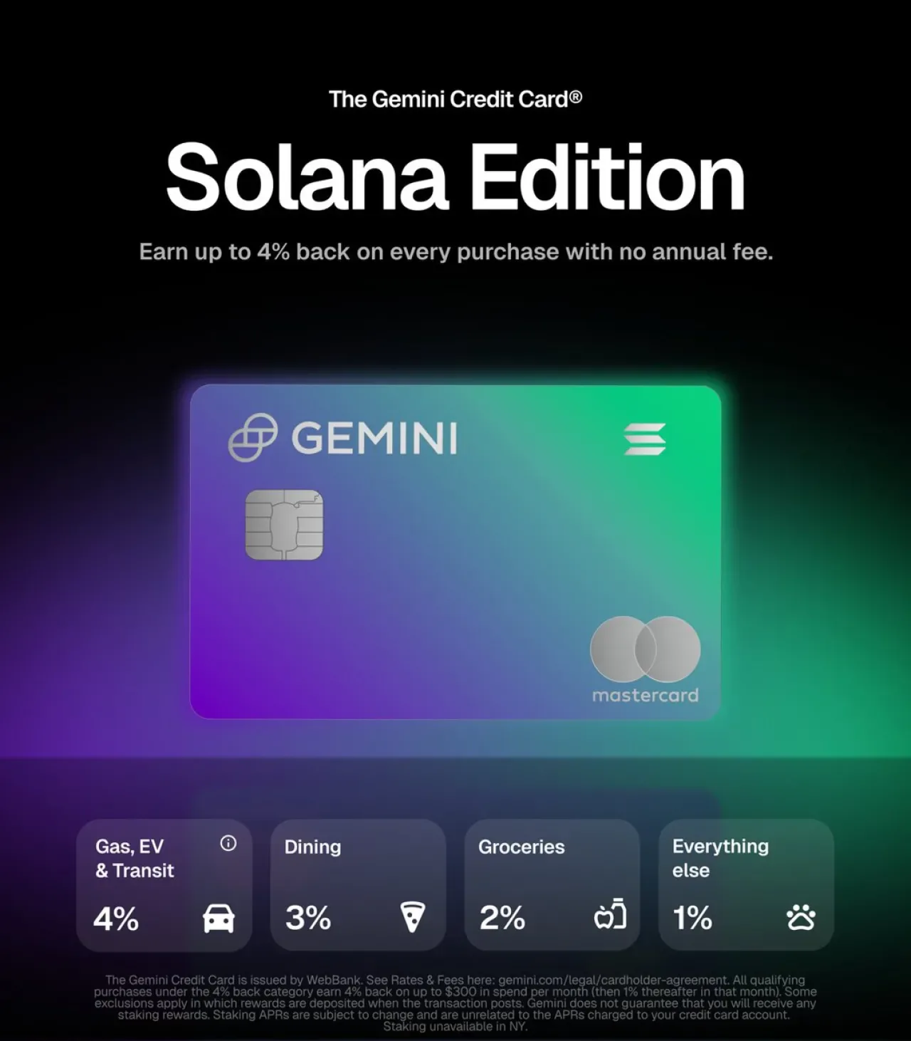 Gemini, Solana Temalı Kripto Para Ödüllü Kredi Kartını Duyurdu Gemini, Solana Temalı Kripto Para Ödüllü Kredi Kartını Duyurdu