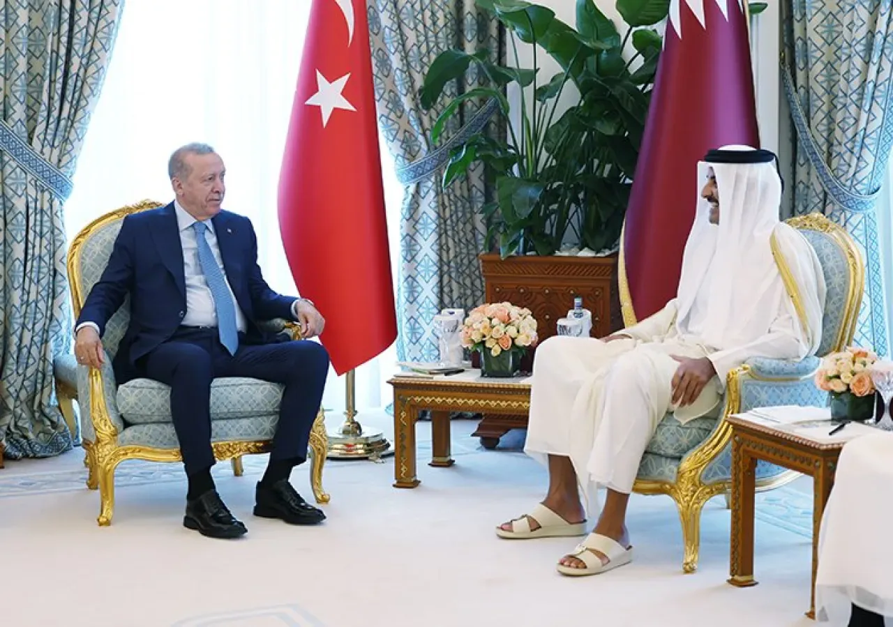 Cumhurbaşkanı Erdoğan ve Katar Emiri Al Sani Görüştü Cumhurbaşkanı Erdoğan ve Katar Emiri Al Sani Görüştü