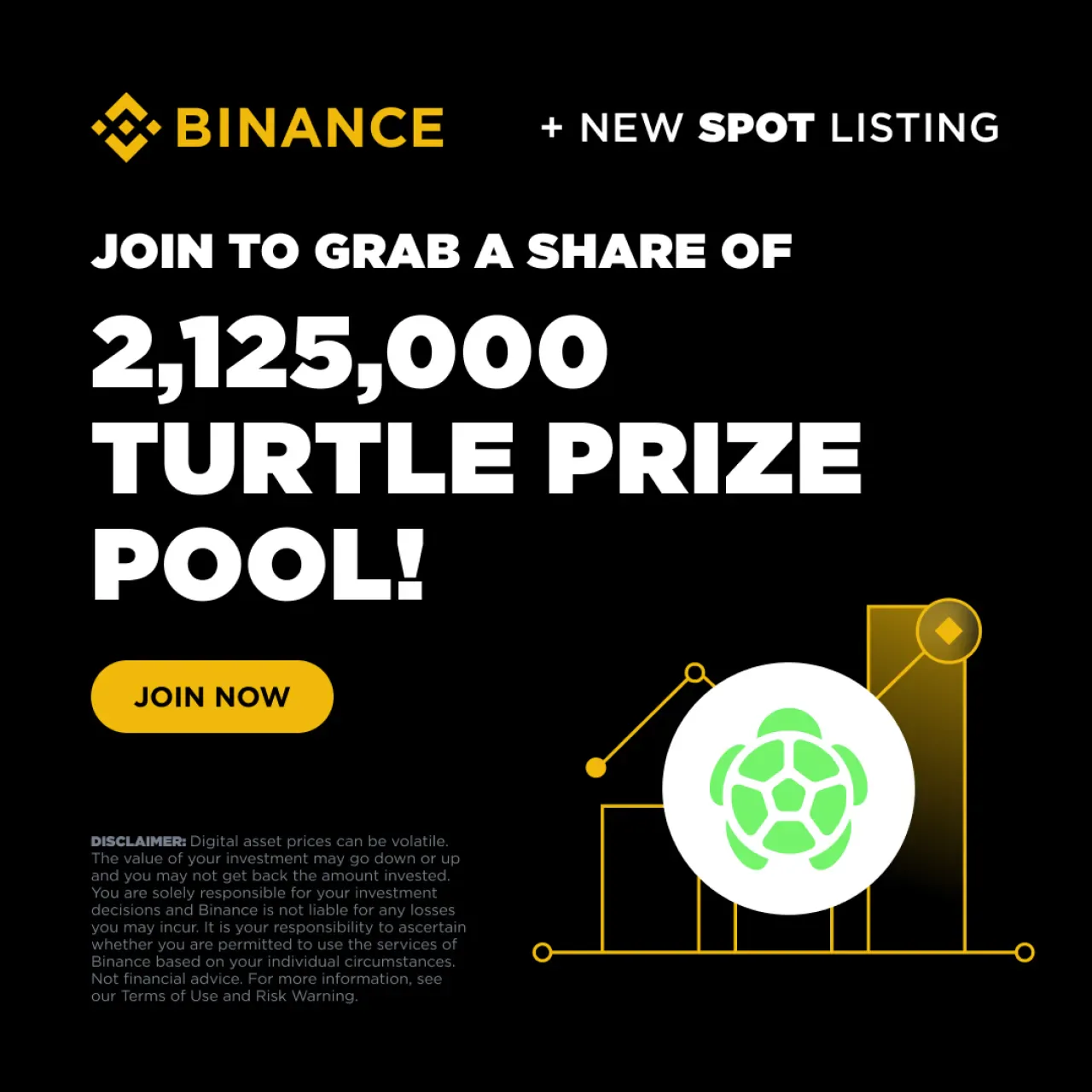 TURTLE Tokenı Binance'de Spot Piyasasında İşlem Görmeye Başladı TURTLE Tokenı Binance'de Spot Piyasasında İşlem Görmeye Başladı