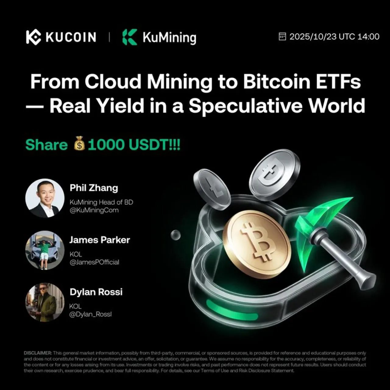 KuMining, Bitcoin ETF'leri ve Cloud Mining Konularını Ele Alacak KuMining, Bitcoin ETF'leri ve Cloud Mining Konularını Ele Alacak