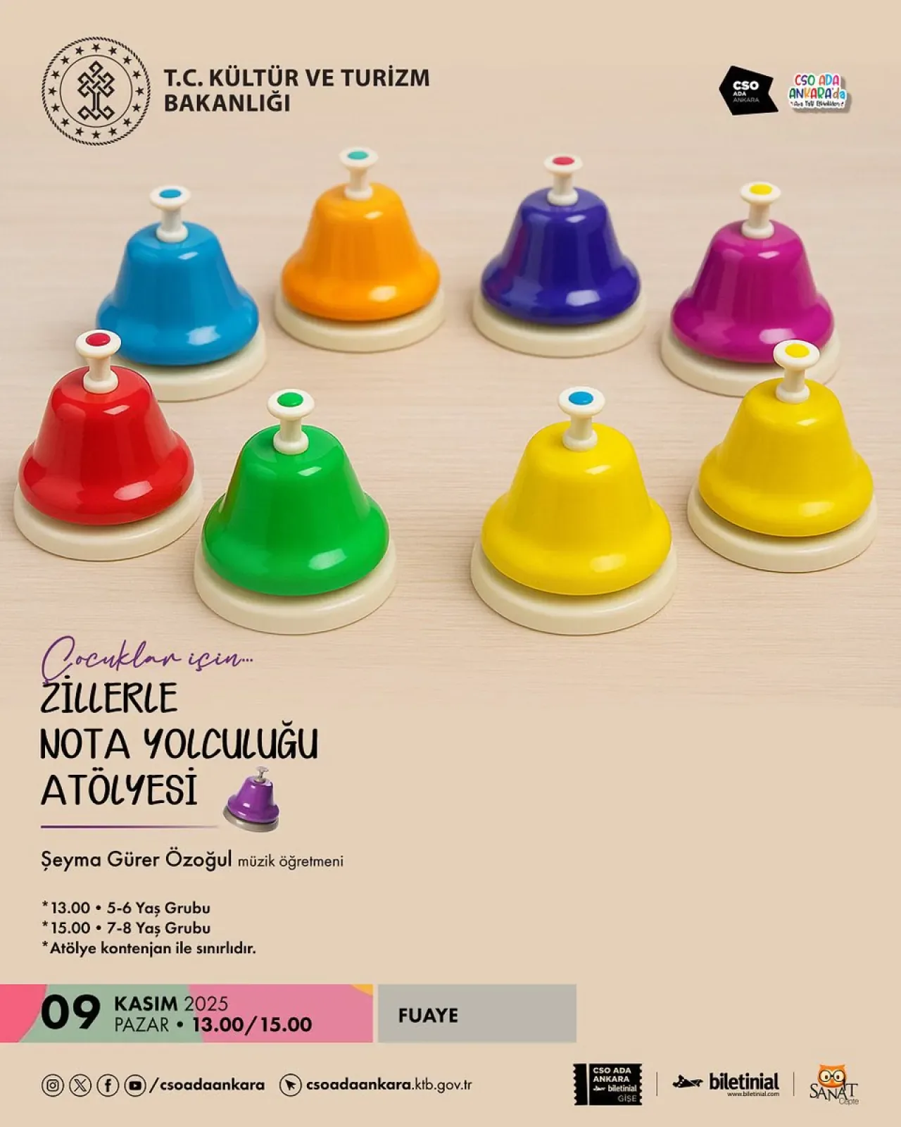 CSO Ada Ankara'da Çocuklar İçin Renkli Müzik Atölyesi CSO Ada Ankara'da Çocuklar İçin Renkli Müzik Atölyesi