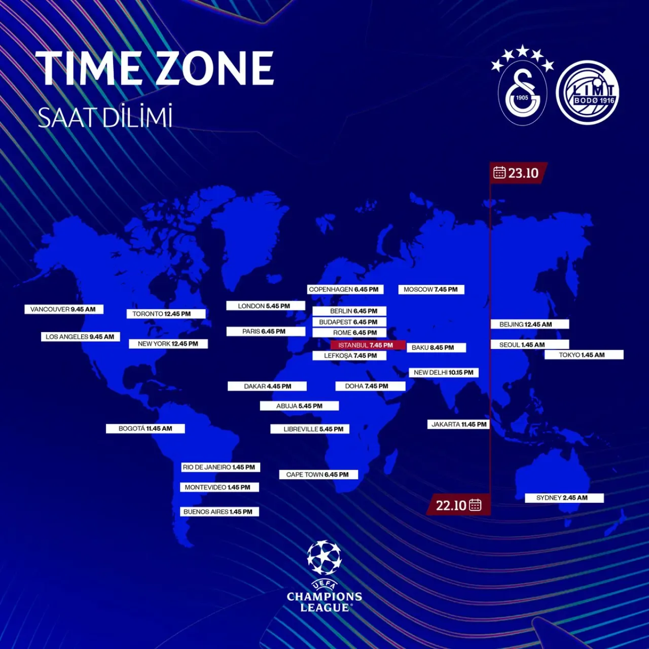 Galatasaray'ın Bodø Glimt Maçı Yayın Saatleri Açıklandı Galatasaray'ın Bodø Glimt Maçı Yayın Saatleri Açıklandı