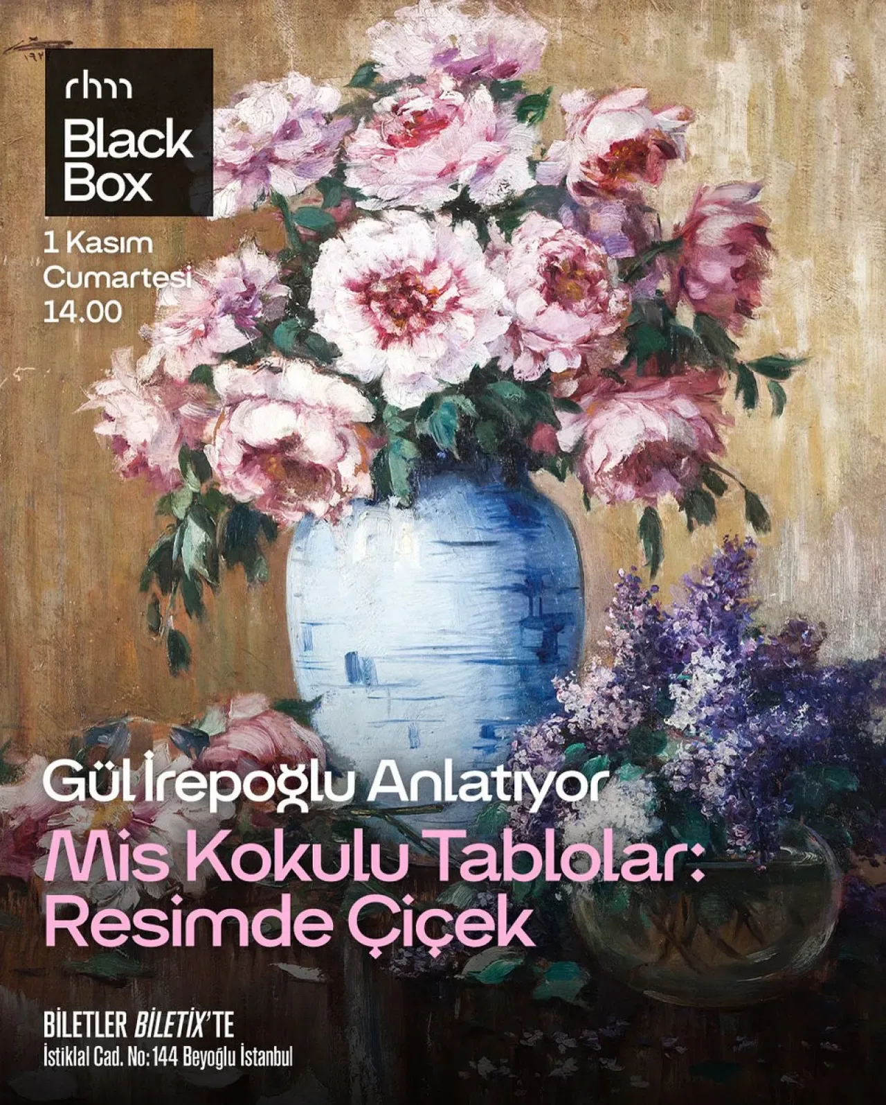 Gül İrepoğlu ile Mis Kokulu Tablolar Konferansı Sanatseverlerle Buluşuyor Gül İrepoğlu ile Mis Kokulu Tablolar Konferansı Sanatseverlerle Buluşuyor