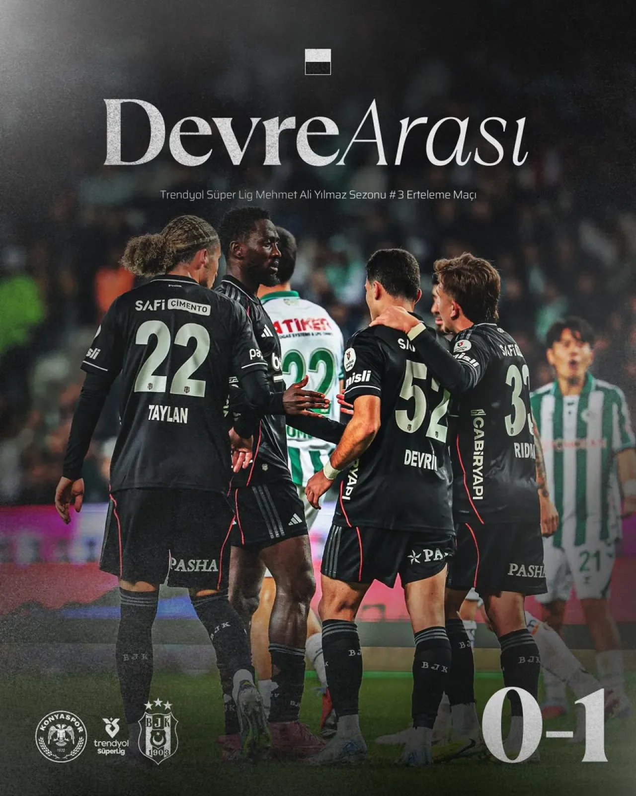 Beşiktaş İlk Yarıyı 1-0 Önde Tamamladı Beşiktaş İlk Yarıyı 1-0 Önde Tamamladı