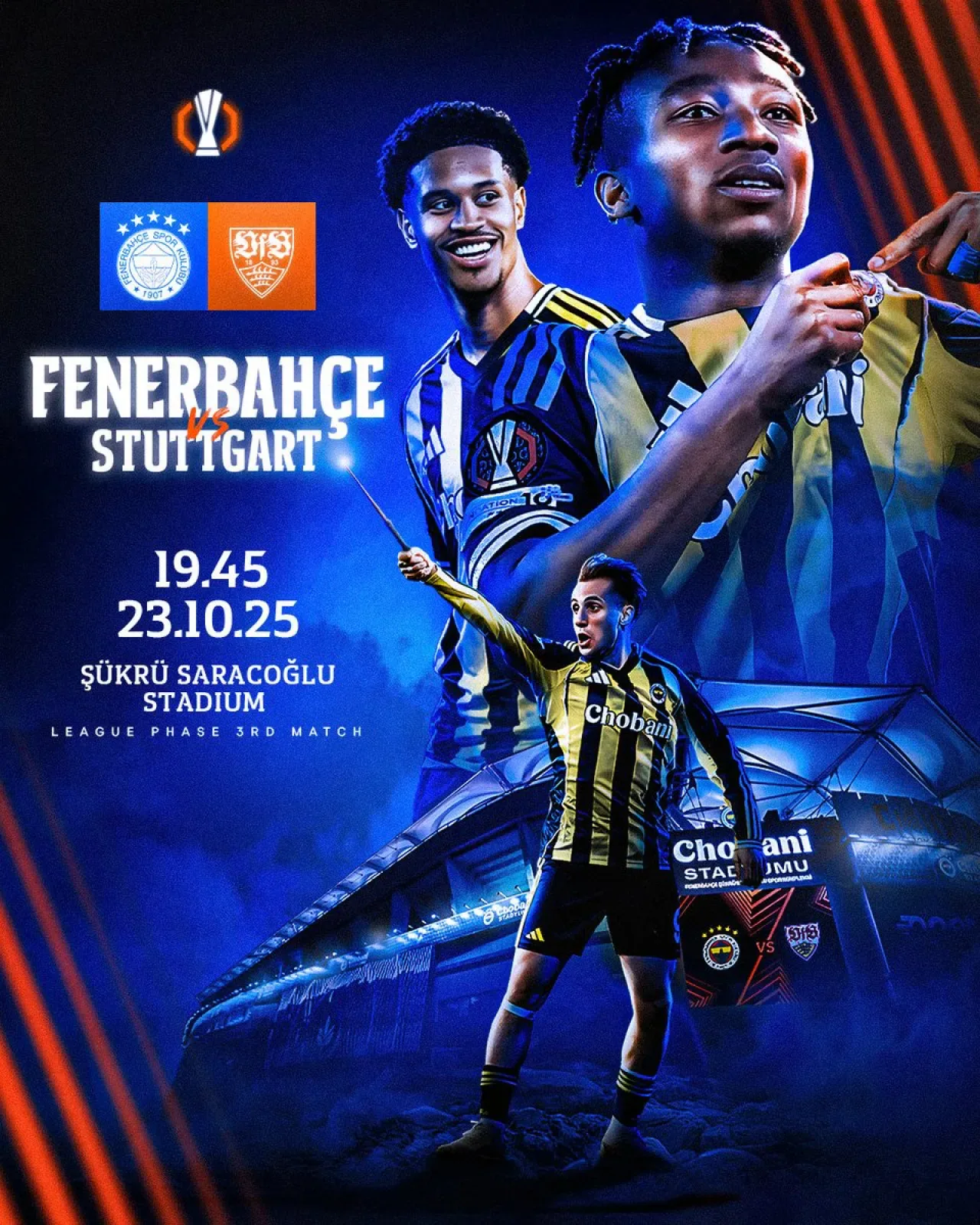 Fenerbahçe, UEFA Avrupa Ligi'nde Stuttgart'ı Ağırlayacak Fenerbahçe, UEFA Avrupa Ligi'nde Stuttgart'ı Ağırlayacak