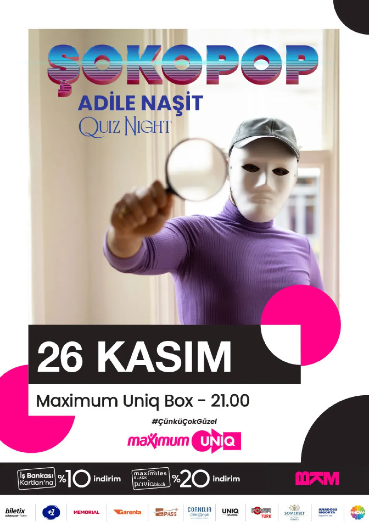 Adile Naşit Anısına Nostaljik Quiz Gecesi Maximum Uniq Box'ta Adile Naşit Anısına Nostaljik Quiz Gecesi Maximum Uniq Box'ta