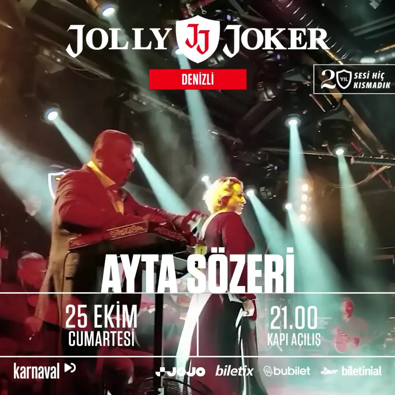 Ayta Sözeri, 25 Ekim'de Jolly Joker Denizli'de Sahne Alacak Ayta Sözeri, 25 Ekim'de Jolly Joker Denizli'de Sahne Alacak