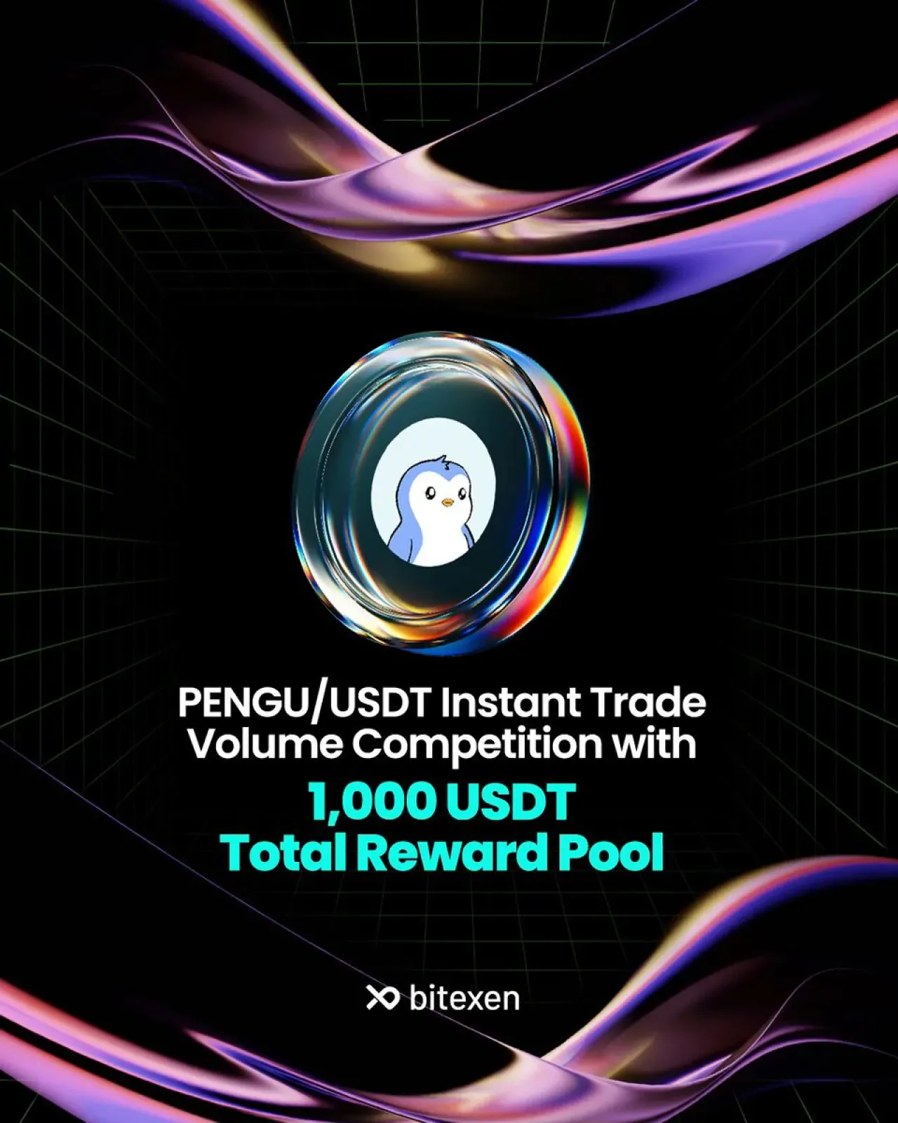 Bitexen PENGU/USDT Anlık İşlem Hacmi Yarışması Başladı: 1.000 USDT Ödül Havuzu Bitexen PENGU/USDT Anlık İşlem Hacmi Yarışması Başladı: 1.000 USDT Ödül Havuzu