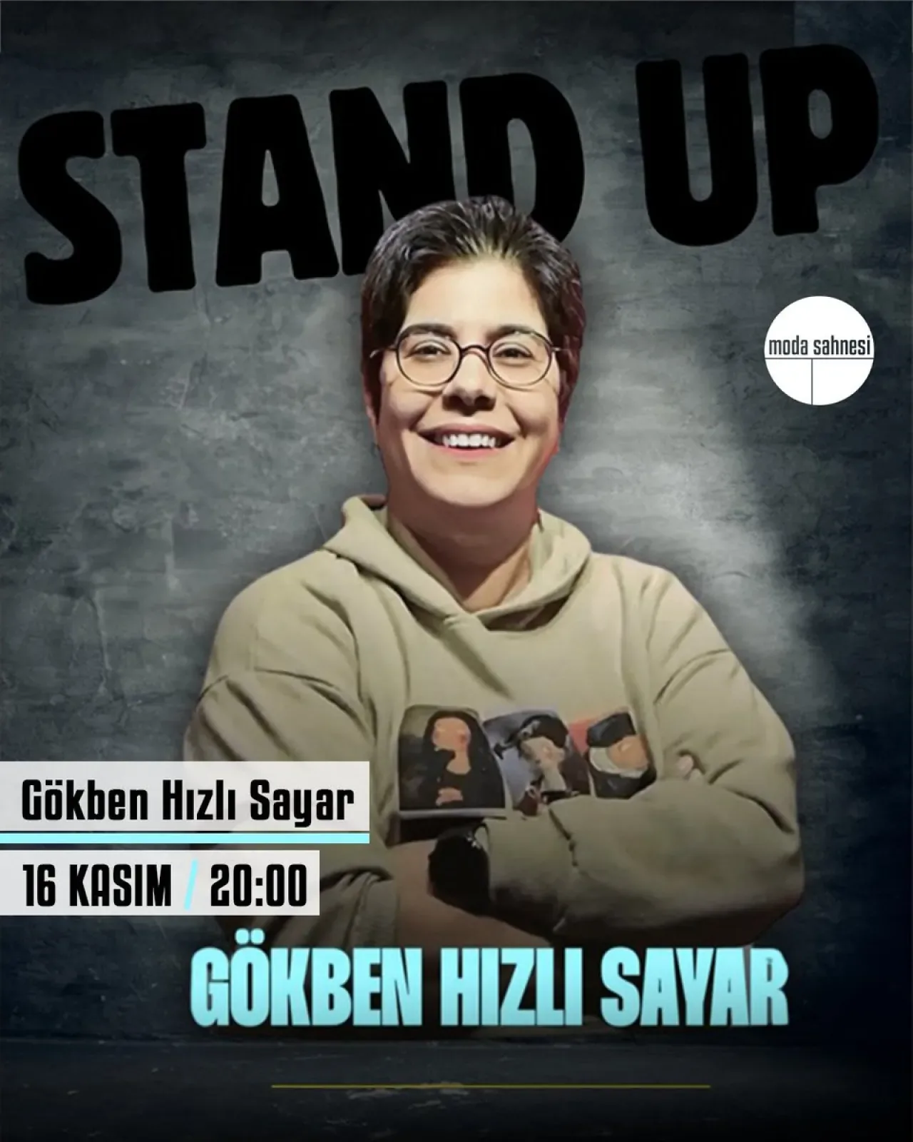 Gökben Hızlı Sayar, Moda Sahnesi'nde Seyirciyle Buluşuyor Gökben Hızlı Sayar, Moda Sahnesi'nde Seyirciyle Buluşuyor