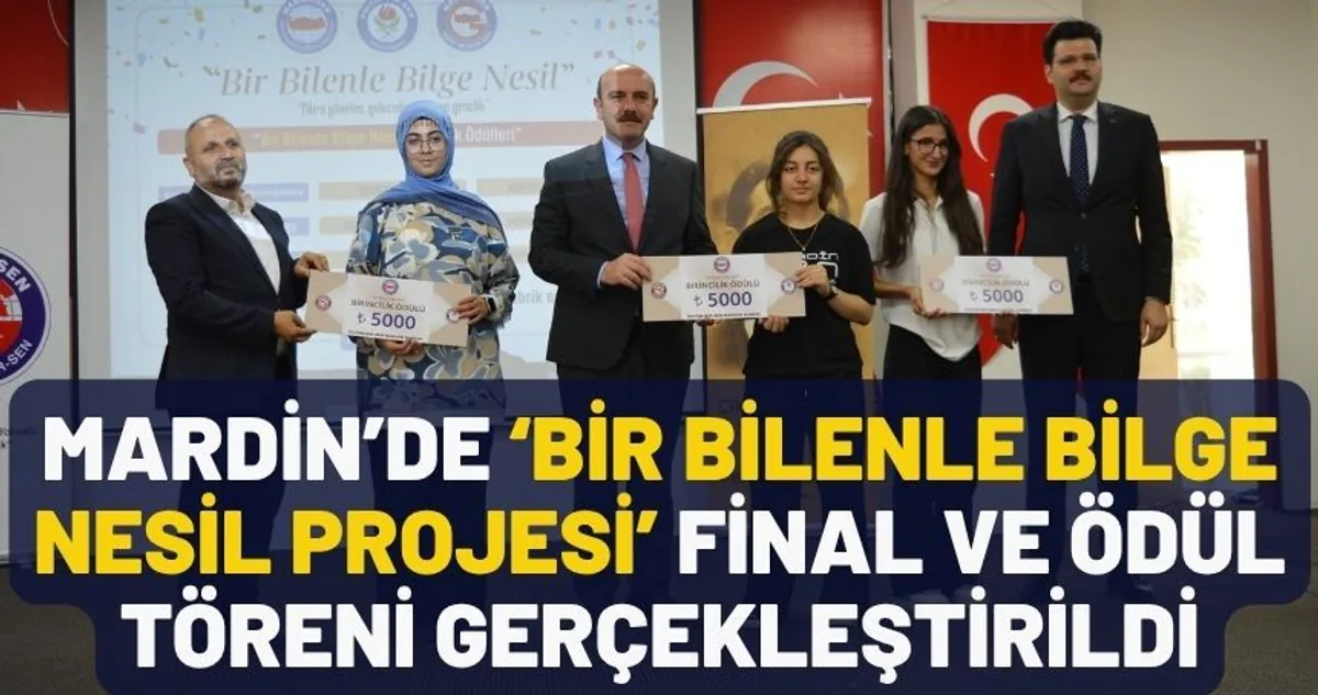 Mardin'de 'Bir Bilenle Bilge Nesil' Projesi'nde Ödüller Sahiplerini Buldu Mardin'de 'Bir Bilenle Bilge Nesil' Projesi'nde Ödüller Sahiplerini Buldu