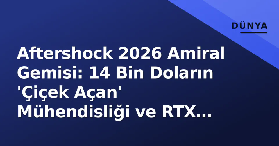 Aftershock 2026 Amiral Gemisi: 14 Bin Doların 'Çiçek Açan' Mühendisliği ve RTX 5090 Gücü görseli
