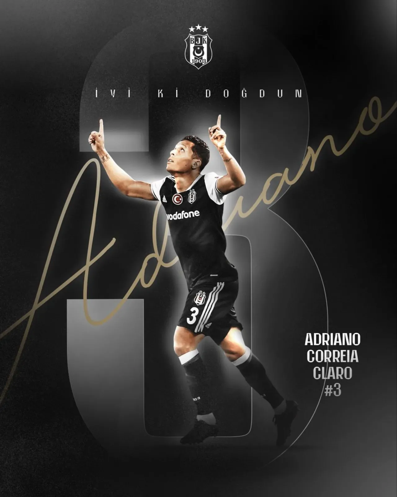Beşiktaş'ın Unutulmaz Futbolcusu Adriano'nun Doğum Günü Beşiktaş'ın Unutulmaz Futbolcusu Adriano'nun Doğum Günü