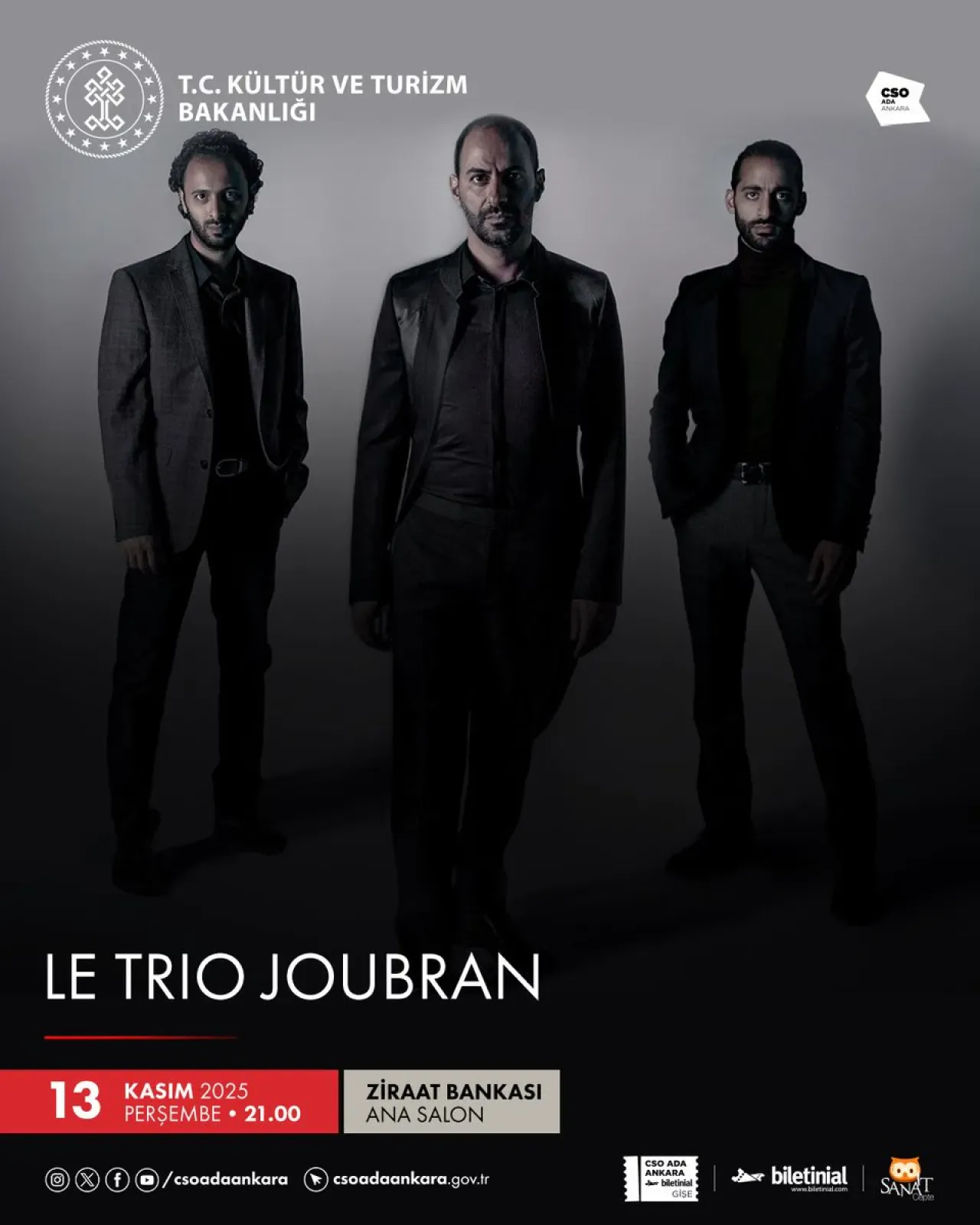 Trio Joubran, CSO ADA Ankara'da Unutulmaz Bir Konser Verecek Trio Joubran, CSO ADA Ankara'da Unutulmaz Bir Konser Verecek