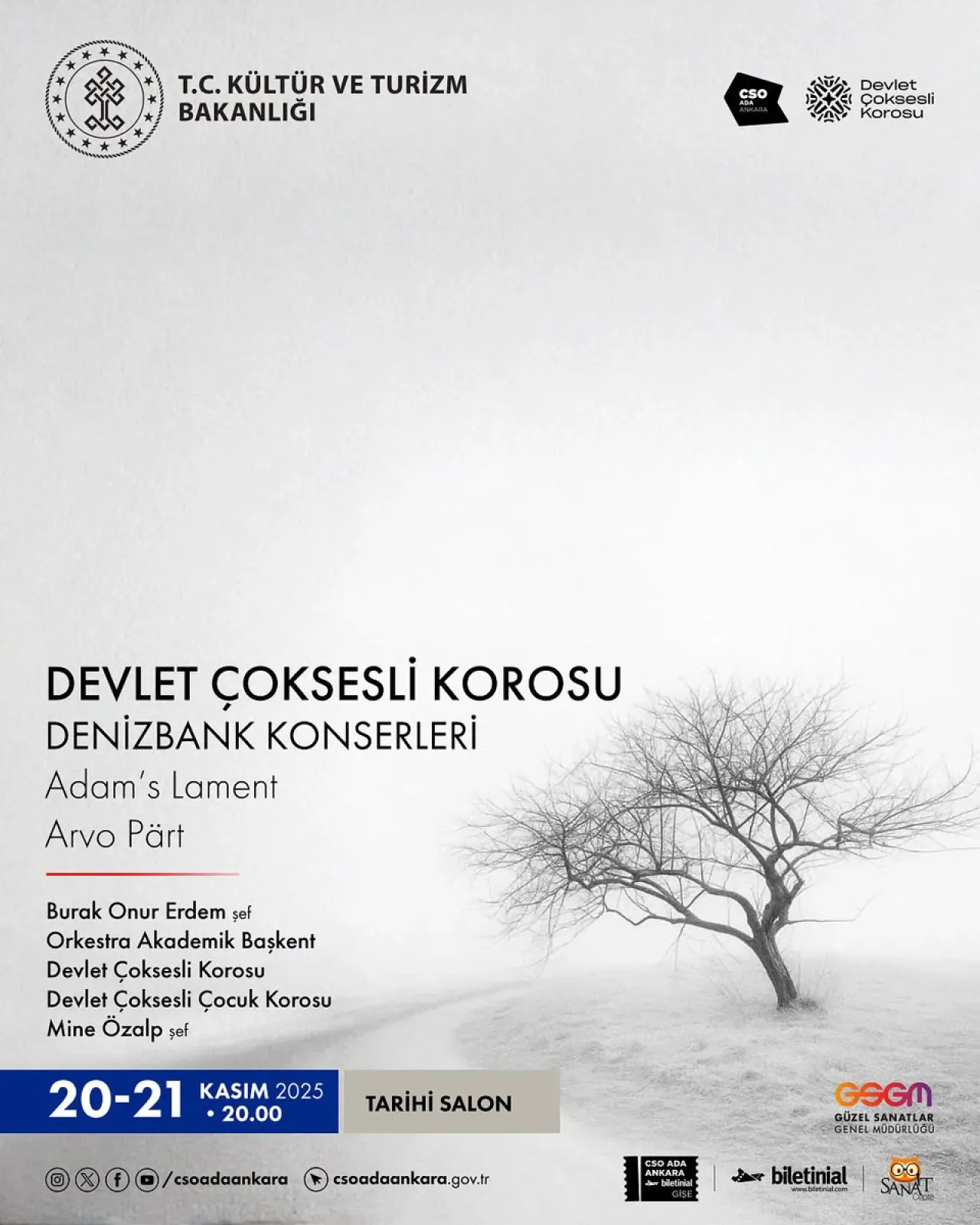 Başkentte Arvo Pärt'in "Adam'ın Ağıtı" Eserine Özel Konser Başkentte Arvo Pärt'in "Adam'ın Ağıtı" Eserine Özel Konser
