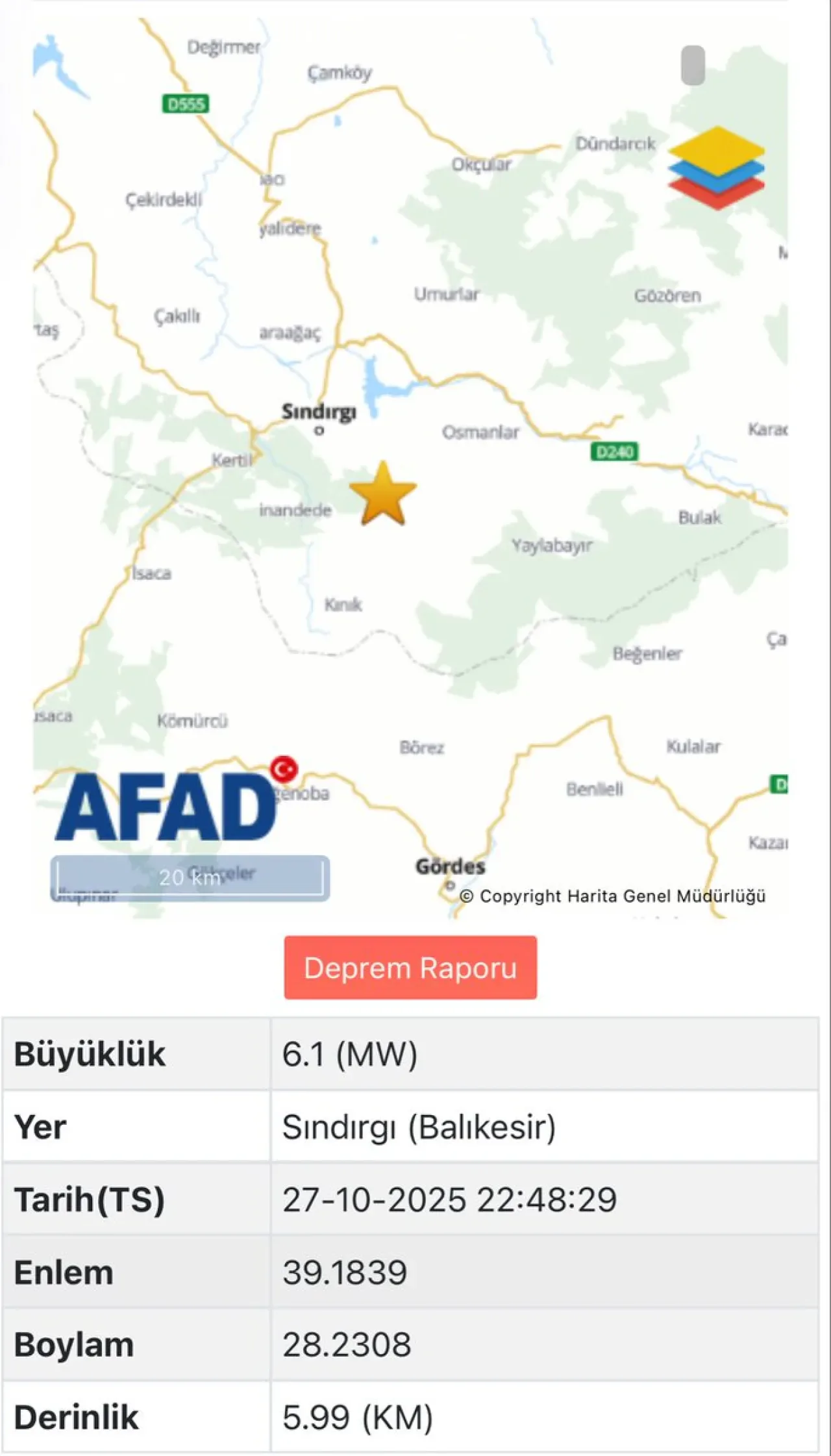 Powerful 6.1 Magnitude Earthquake Strikes Balıkesir's Sındırgı District Powerful 6.1 Magnitude Earthquake Strikes Balıkesir's Sındırgı District