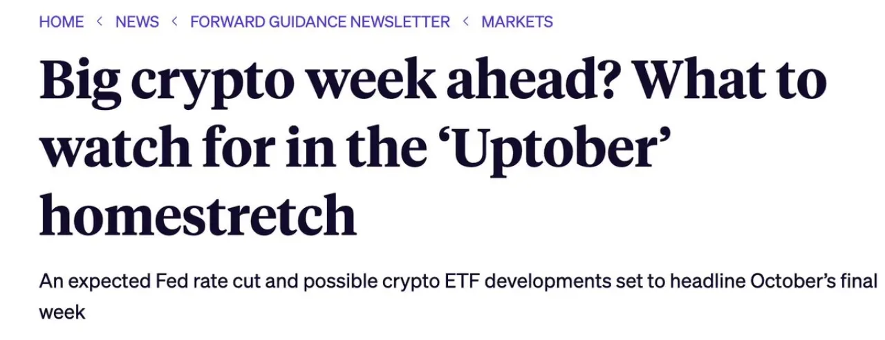 Kripto Piyasasında "Uptober" Son Haftasında Makro Ekonomik Göstergeler Mercek Altında Kripto Piyasasında "Uptober" Son Haftasında Makro Ekonomik Göstergeler Mercek Altında