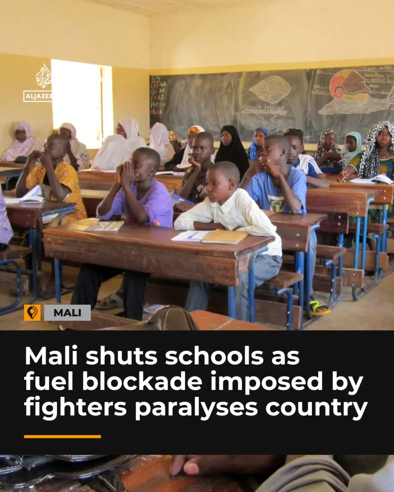 Mali'de Eğitime 2 Haftalık Zorunlu Ara: Yakıt Krizi Nedeniyle Okullar Kapanıyor Mali'de Eğitime 2 Haftalık Zorunlu Ara: Yakıt Krizi Nedeniyle Okullar Kapanıyor