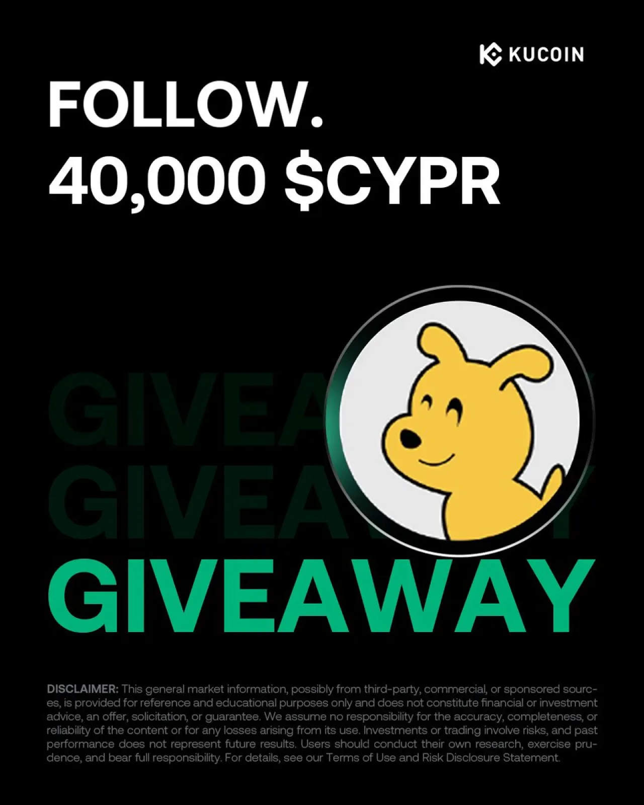 KuCoin ve Cypher (CYPR) İşbirliğiyle 40.000 CYPR Ödüllü Giveaway Başladı KuCoin ve Cypher (CYPR) İşbirliğiyle 40.000 CYPR Ödüllü Giveaway Başladı