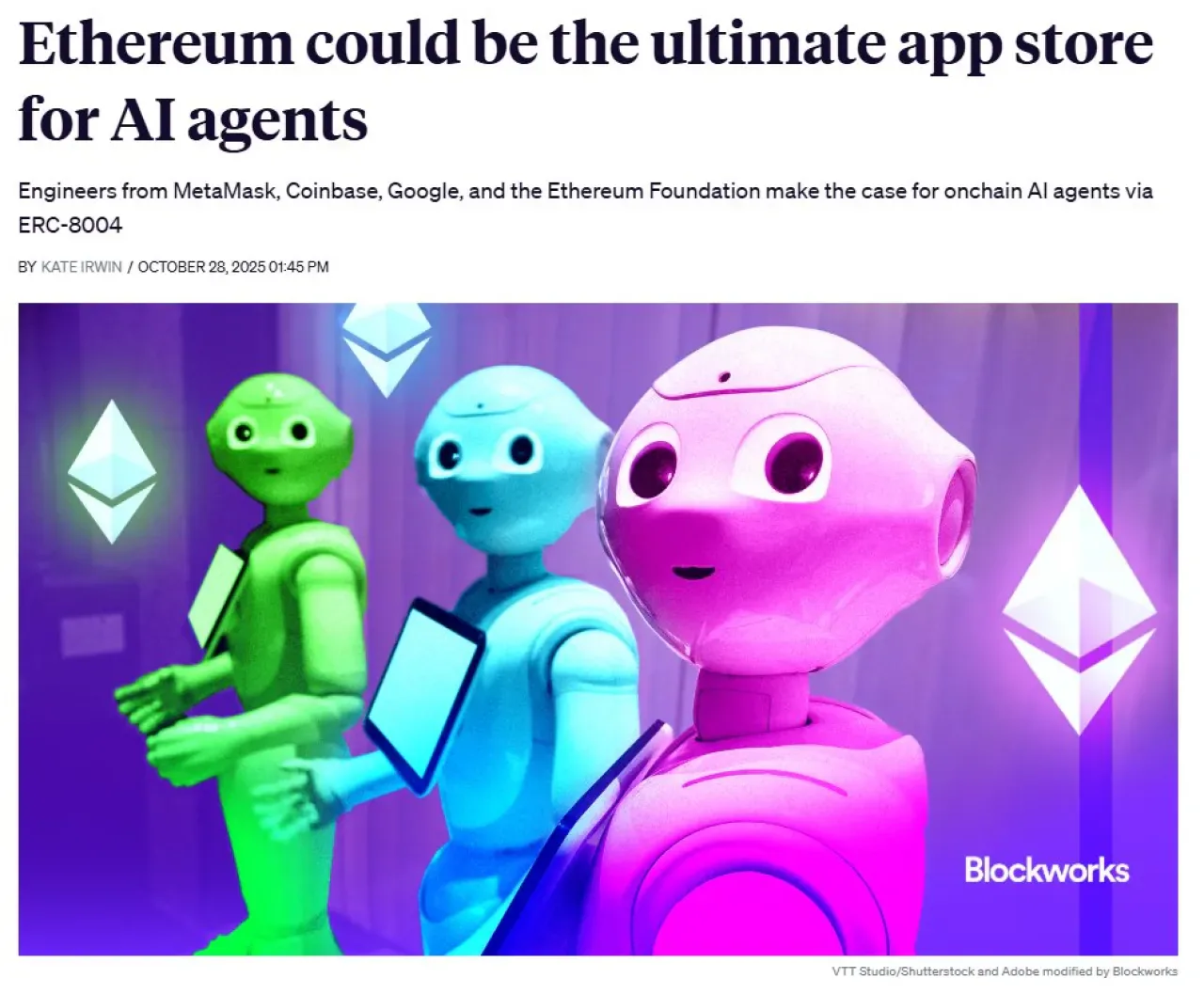 ERC 8004 Standardı ile Otonom Ödemeler ve Sansüre Dirençli AI Dönemi Başlıyor ERC 8004 Standardı ile Otonom Ödemeler ve Sansüre Dirençli AI Dönemi Başlıyor