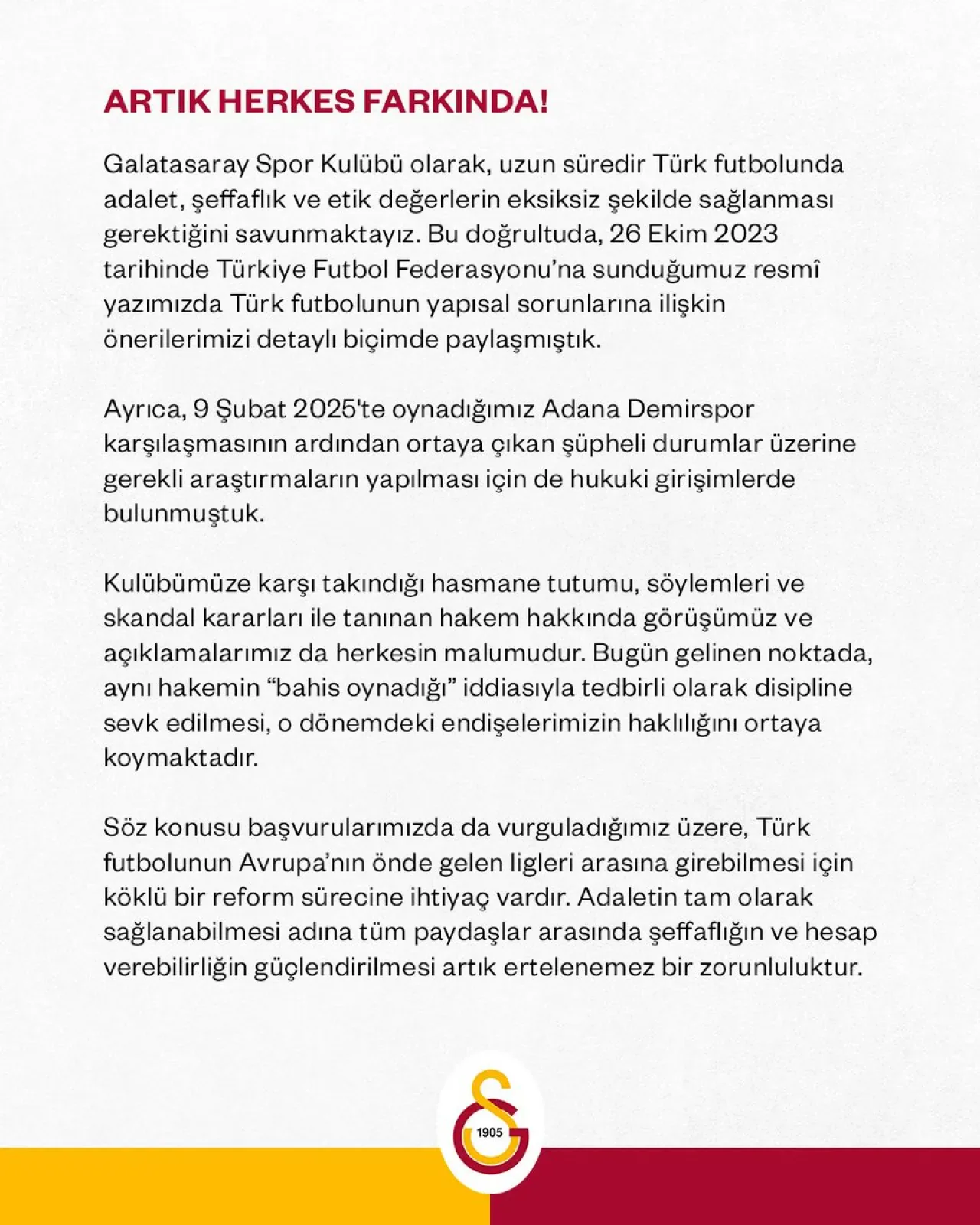 Galatasaray'dan Zorbay Küçük Açıklaması: Endişeler Haklı Çıktı Galatasaray'dan Zorbay Küçük Açıklaması: Endişeler Haklı Çıktı