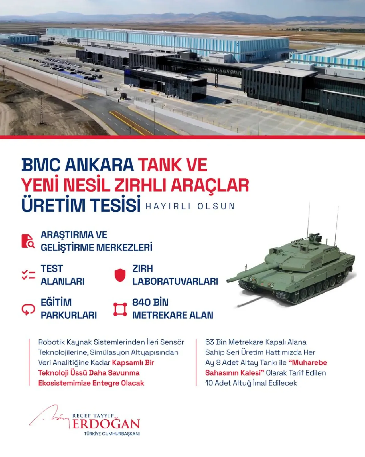 Cumhurbaşkanı Erdoğan: Altay Tankı ve Altuğ Zırhlı Aracı Üretim Rakamlarını Açıkladı Cumhurbaşkanı Erdoğan: Altay Tankı ve Altuğ Zırhlı Aracı Üretim Rakamlarını Açıkladı