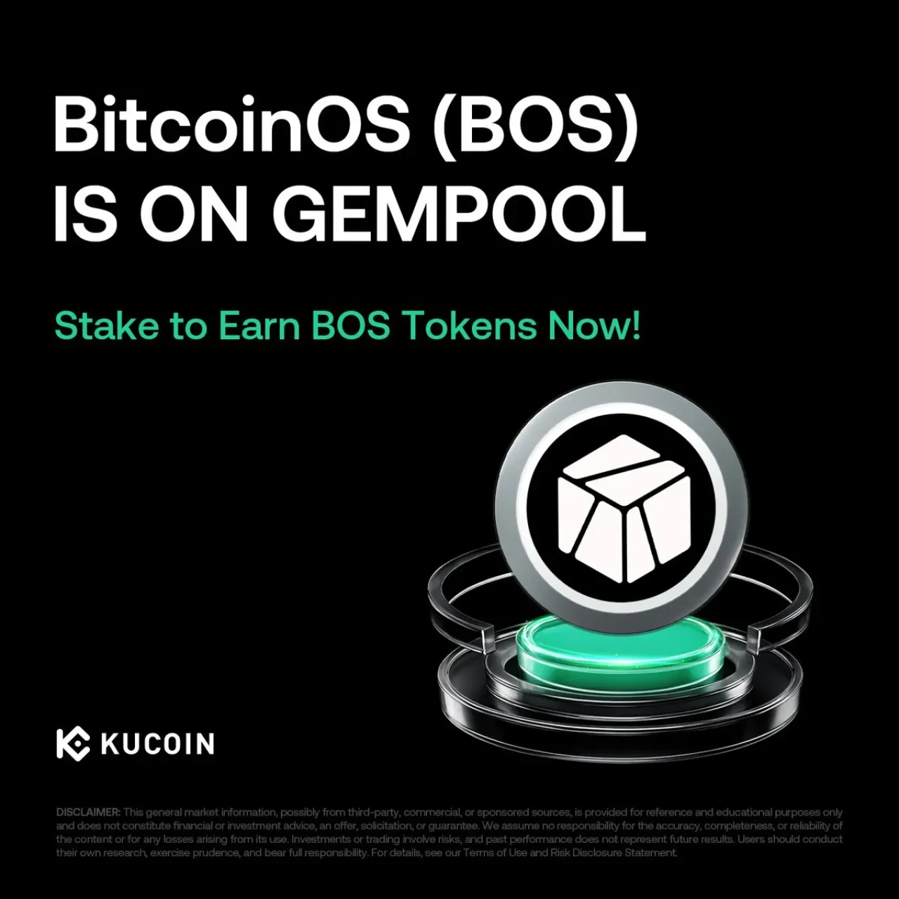 KuCoin GemPool'da BitcoinOS (BOS) Stake Dönemi Başladı KuCoin GemPool'da BitcoinOS (BOS) Stake Dönemi Başladı