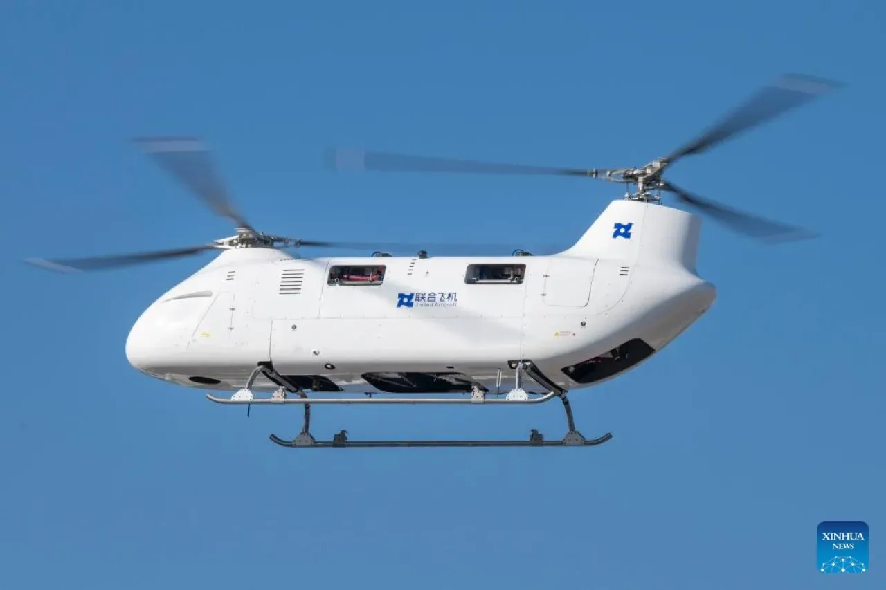 Çin Yapımı Ağır Taşıma Kapasiteli T1400 İnsansız Helikopter İlk Uçuşunu Gerçekleştirdi Çin Yapımı Ağır Taşıma Kapasiteli T1400 İnsansız Helikopter İlk Uçuşunu Gerçekleştirdi