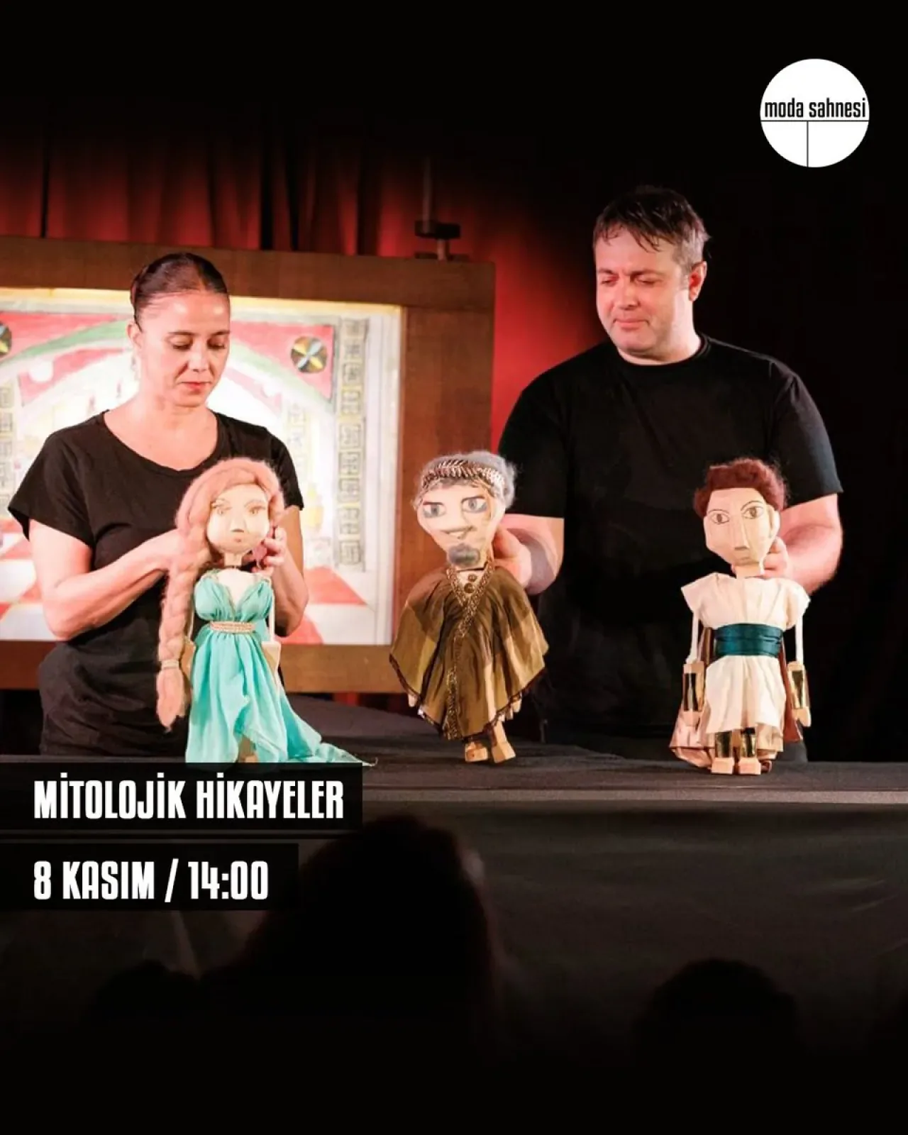 Mitoloji Tutkunları Moda Sahnesi'nde Buluşuyor: Mitolojik Hikayeler Tiyatro Oyunu Mitoloji Tutkunları Moda Sahnesi'nde Buluşuyor: Mitolojik Hikayeler Tiyatro Oyunu