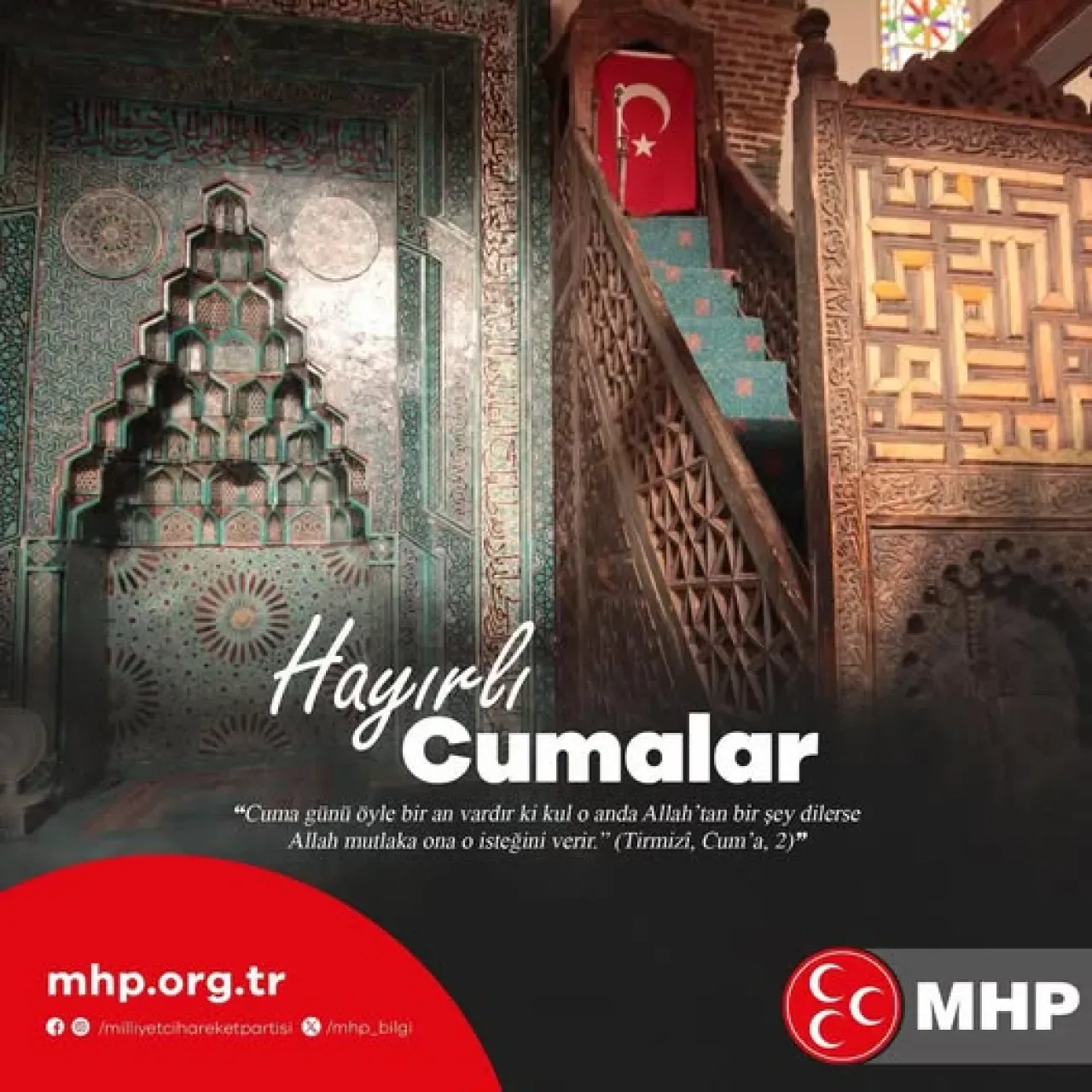 MHP Ankara Milletvekili Sadir Durmaz'dan Cuma Mesajı MHP Ankara Milletvekili Sadir Durmaz'dan Cuma Mesajı