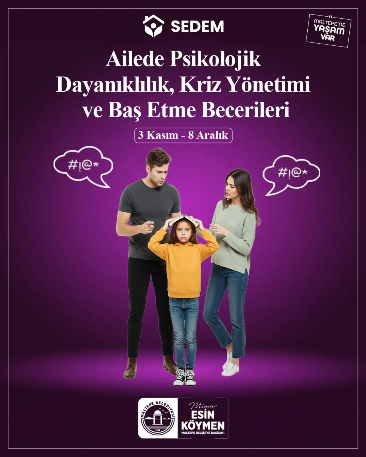 Maltepe'de Ailelere Psikolojik Dayanıklılık ve Kriz Yönetimi Eğitimi Maltepe'de Ailelere Psikolojik Dayanıklılık ve Kriz Yönetimi Eğitimi