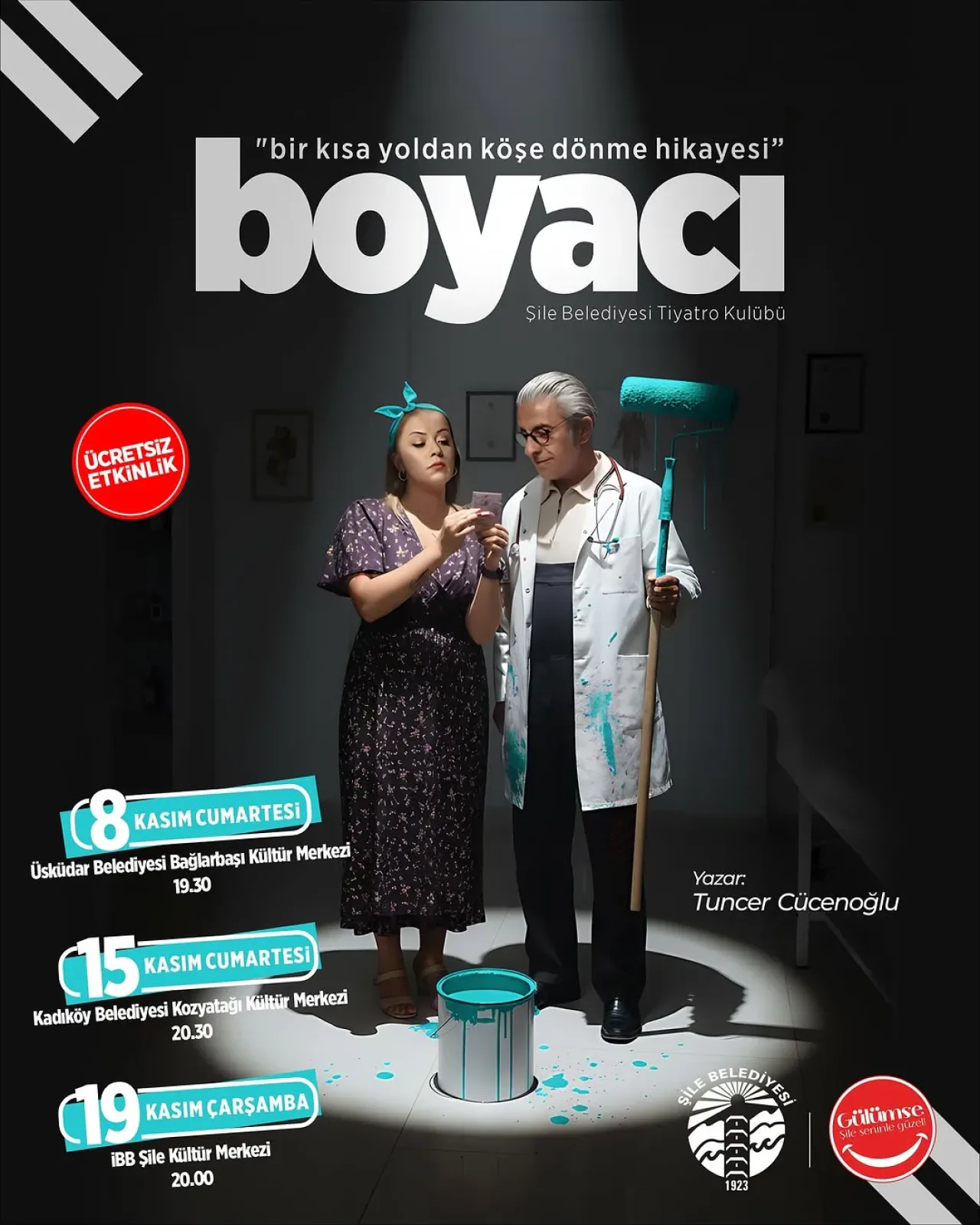 Şile Belediyesi Tiyatro Kulübü, "Boyacı" Oyunuyla İstanbul Turnesine Çıkıyor Şile Belediyesi Tiyatro Kulübü, "Boyacı" Oyunuyla İstanbul Turnesine Çıkıyor